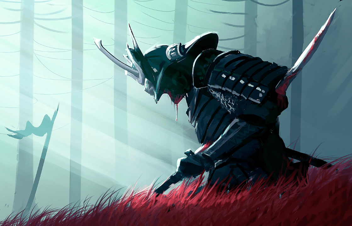 1119x720 Fallen Samurai Wallpaper
