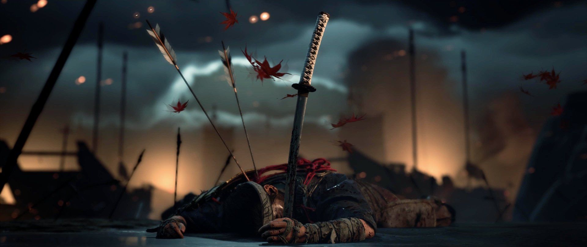 1920x809 A Samurai to the ground