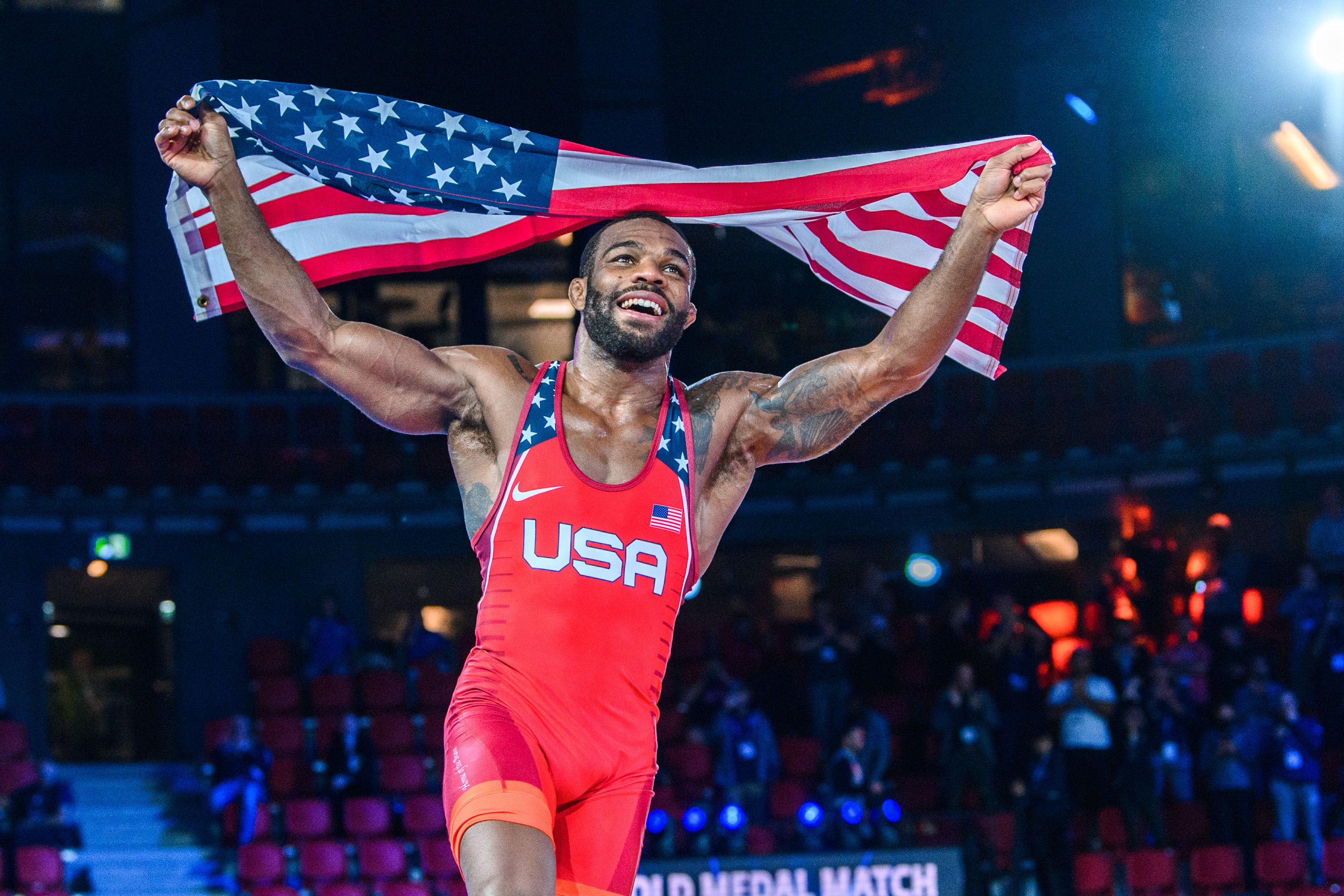 3000x2000 Jordan BURROUGHS (USA) won his fifth world title and first at 79kg at the World Championships in Oslo, Norway