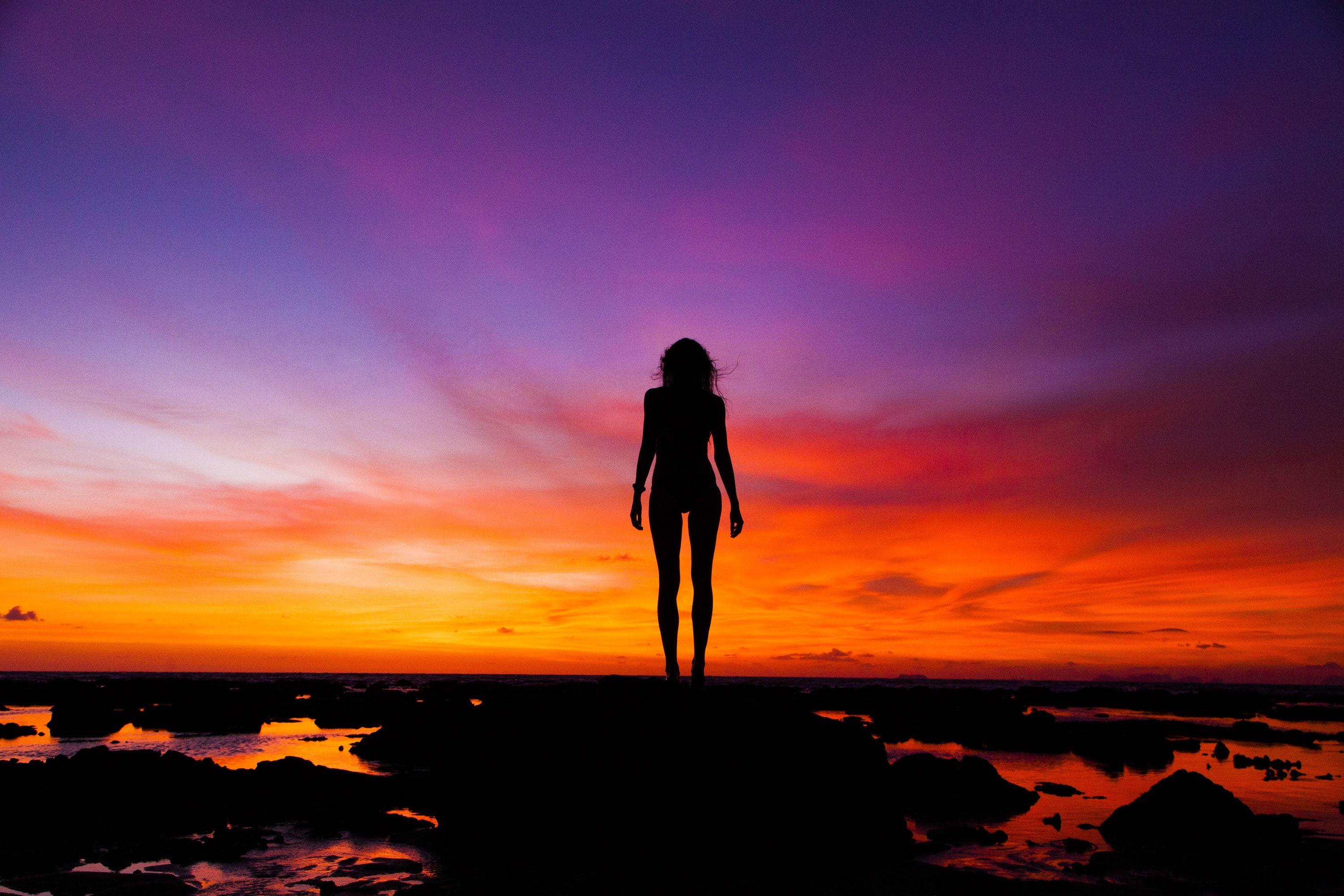 3000x2000 Hot Swimsuit Girl Silhouette Wallpaper HD Silhouette Wallpaper HD HD Wallpaper