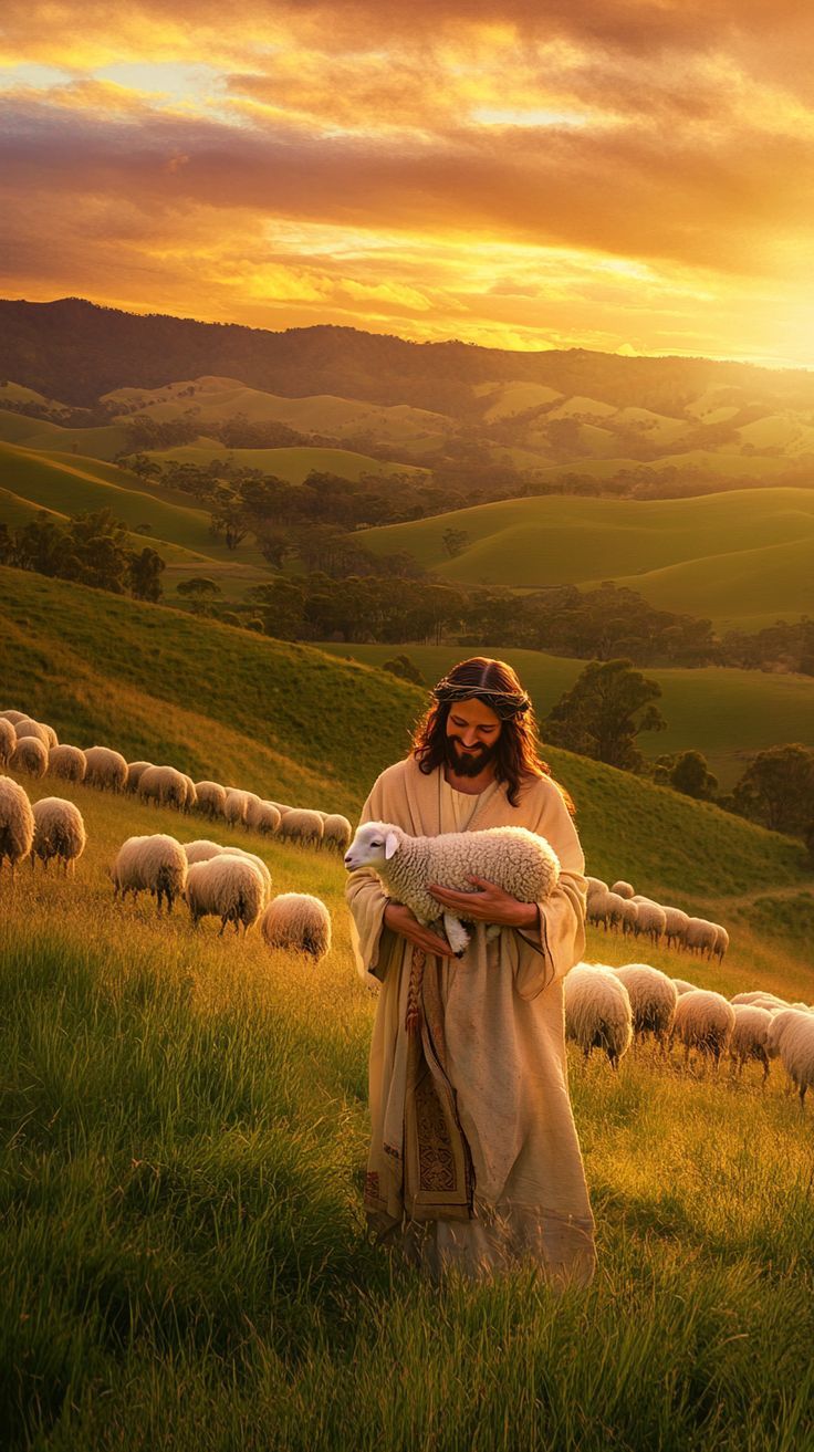 736x1313 Jesus found the lost sheep