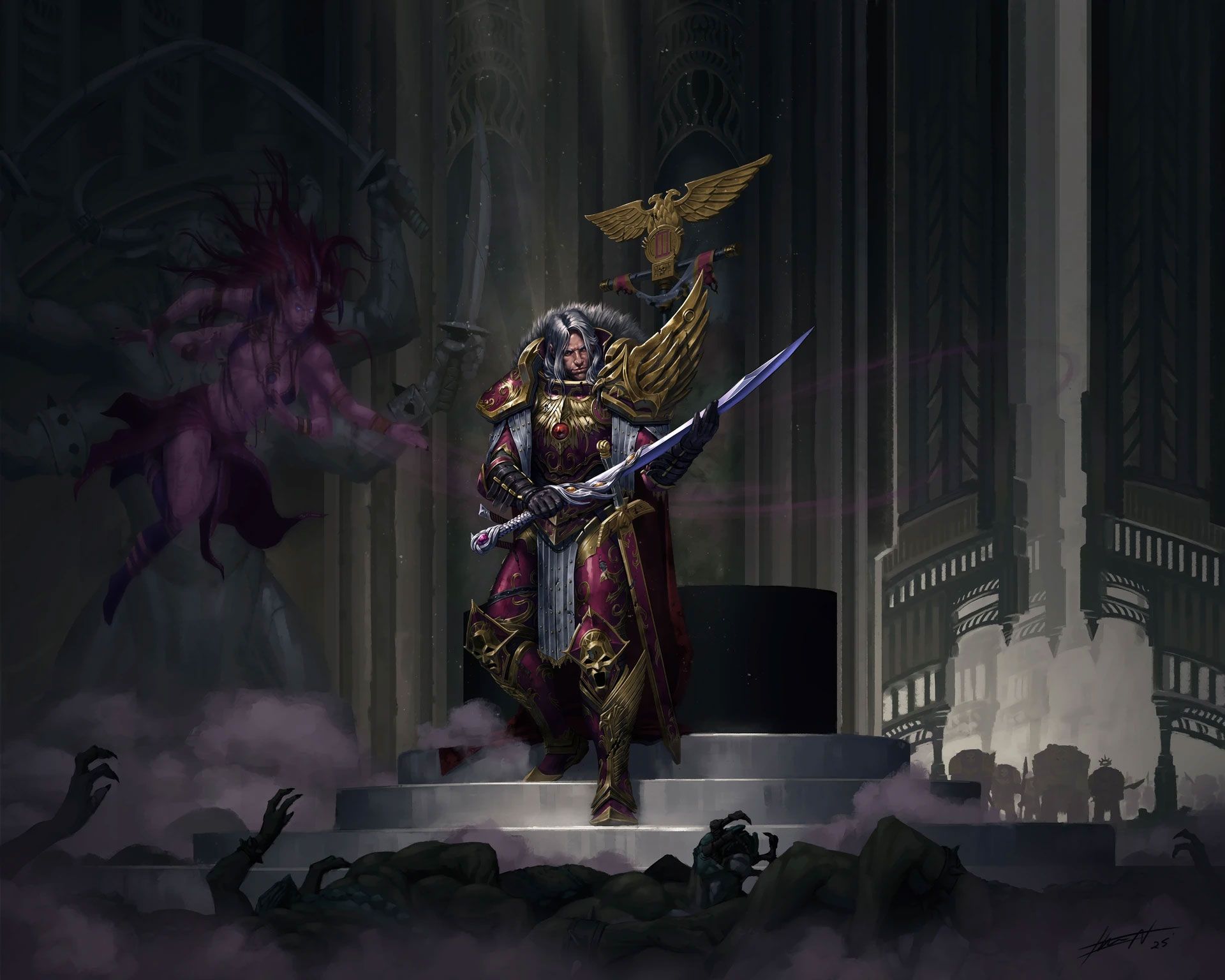 1920x1536 Fulgrim Warhammer 40K Artwork