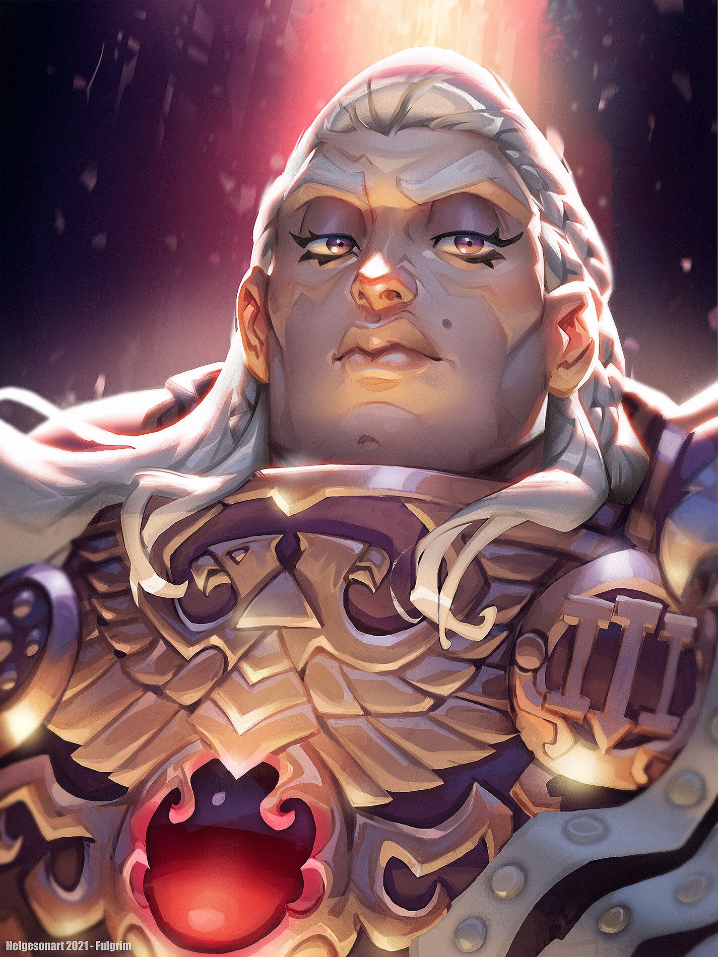 1425x1900 Fulgrim Warhammer 40K Artwork