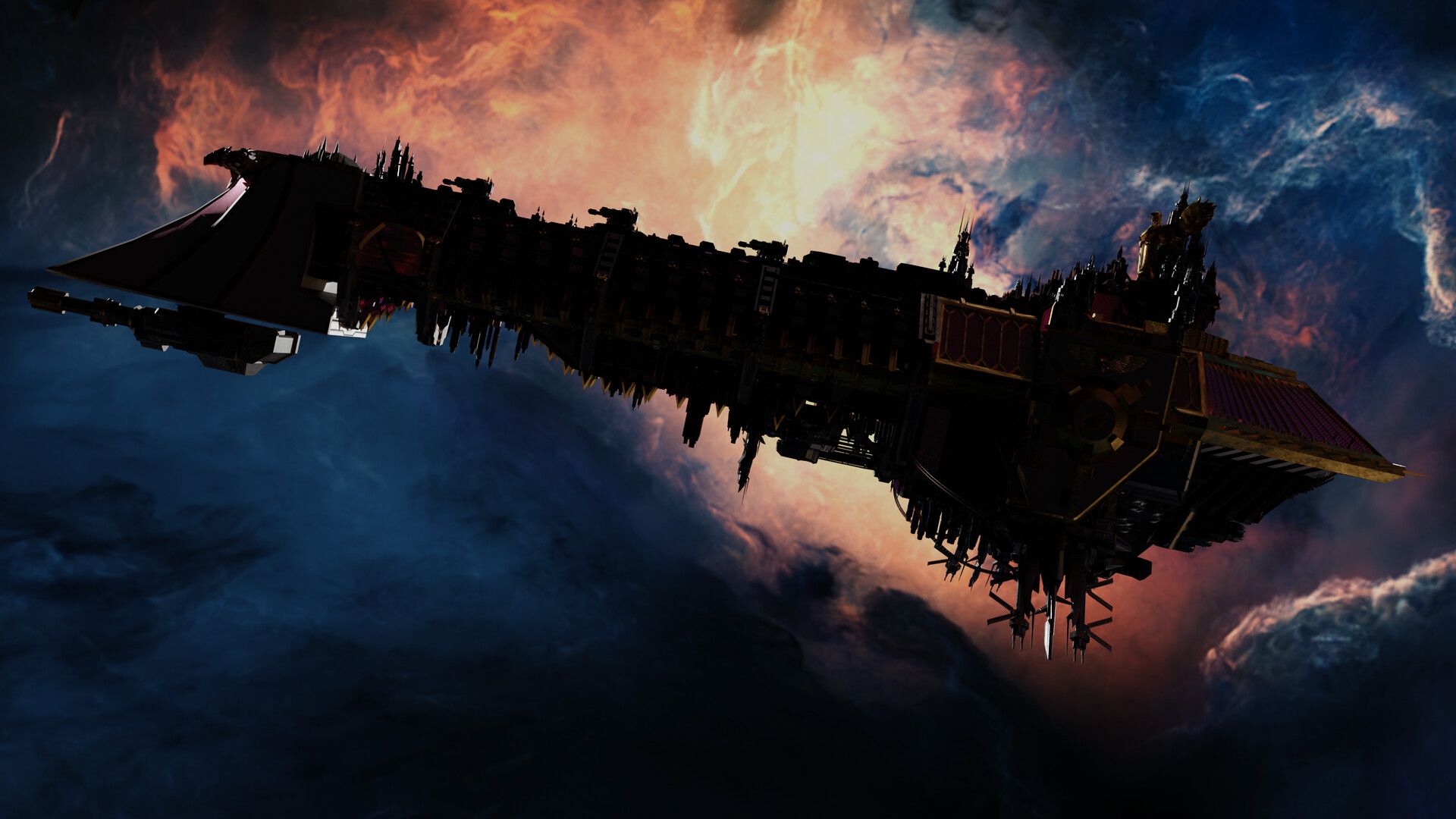 1920x1080 Pride of the Emperor, flagship of Fulgrim the Phoenician, primarch of the emperor's children