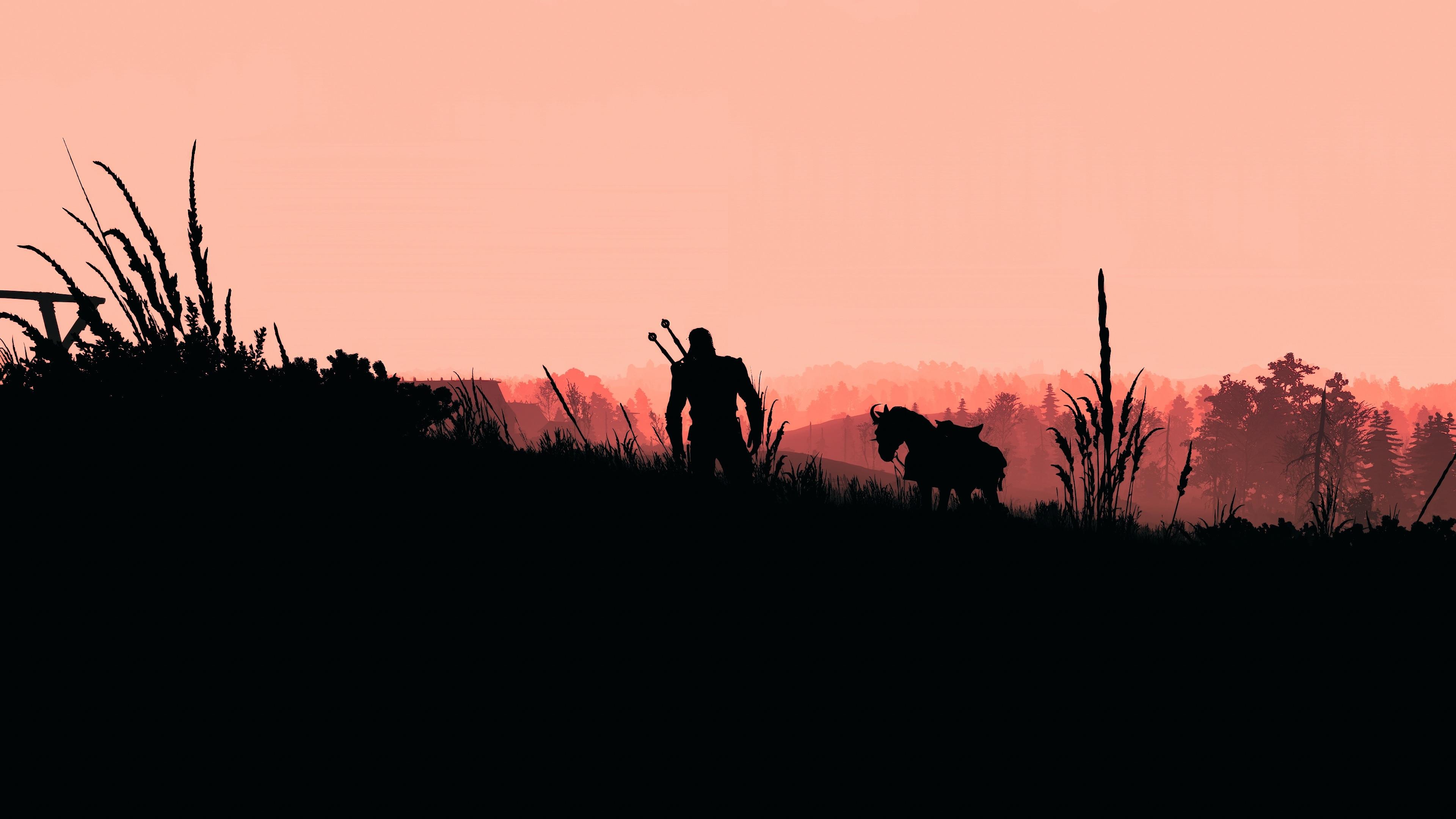 3840x2160 Geralt of Rivia Silhouette Wallpaper, HD Games 4K Wallpaper, Image, Photo and Background