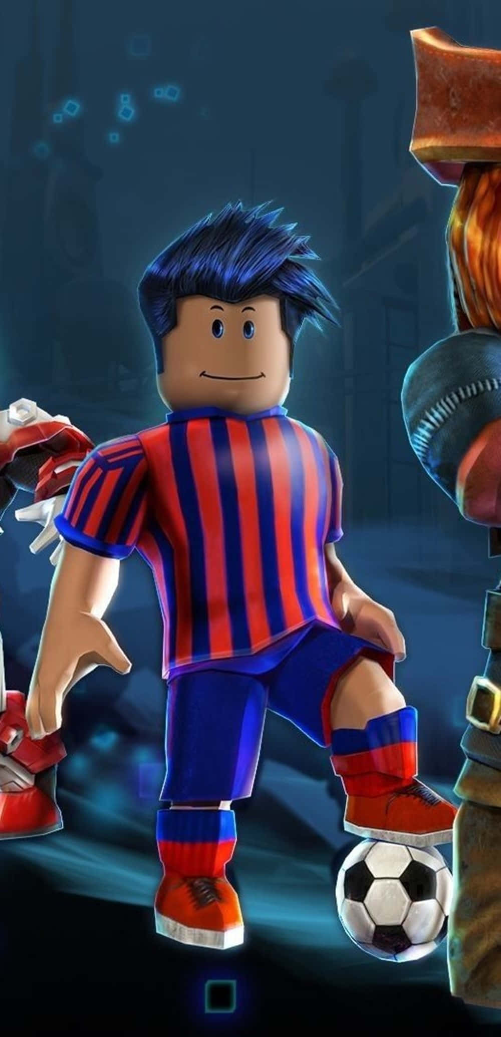 1000x2069 Download Roblox Football Player Character iPhone Wallpaper