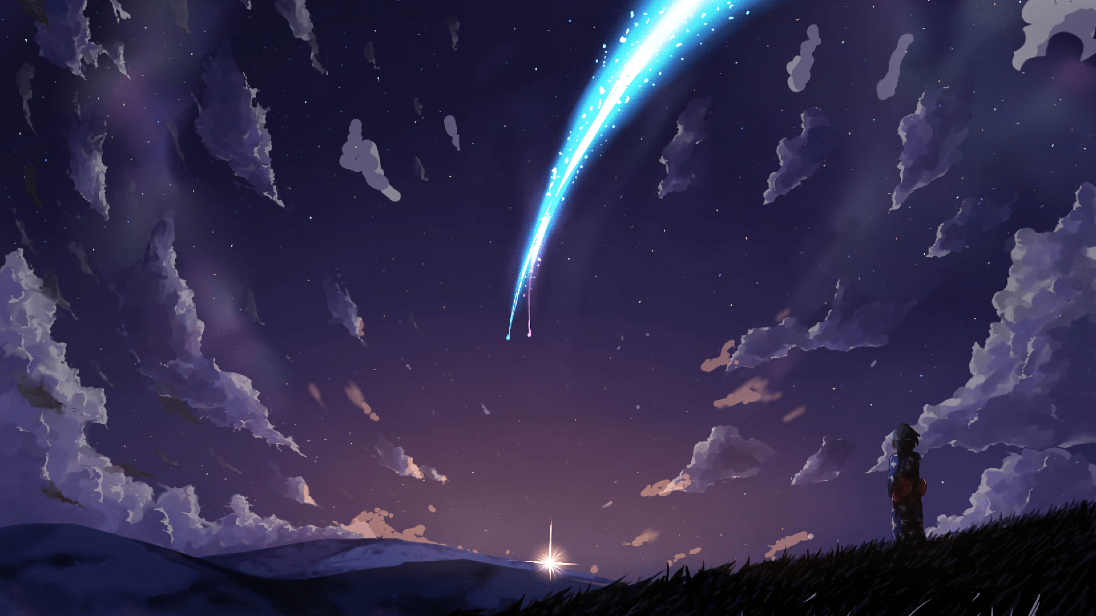 3840x2160 Wallpaper Your Name, Mitsuha Miyamizu, Anime, Taki Tachibana, Atmosphere, Background Free Image