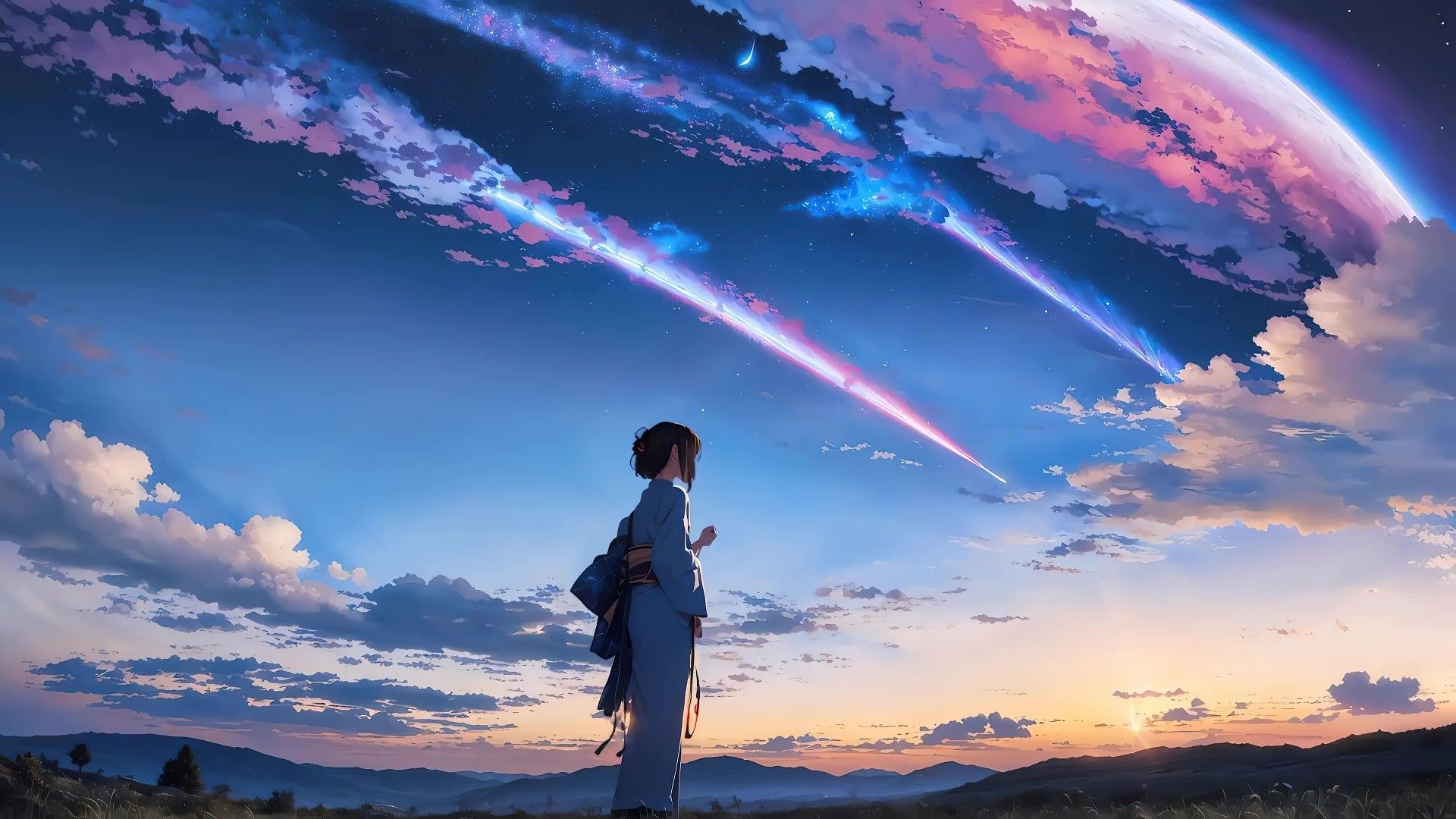 1920x1080 Kimi No Na Wa Live Wallpaper, Animated Wallpaper