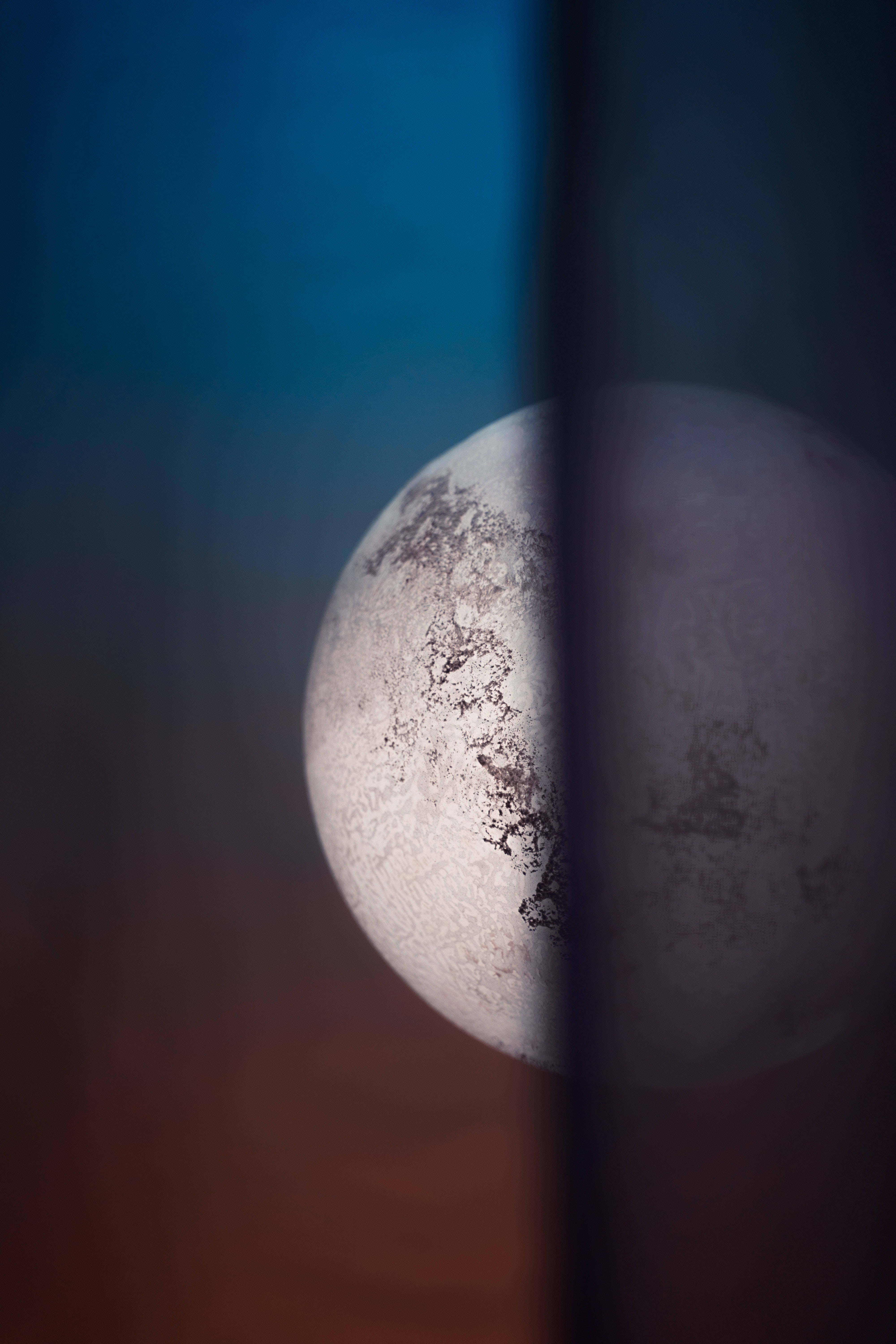 4000x6000 Download Full Moon Behind Curtain Wallpaper