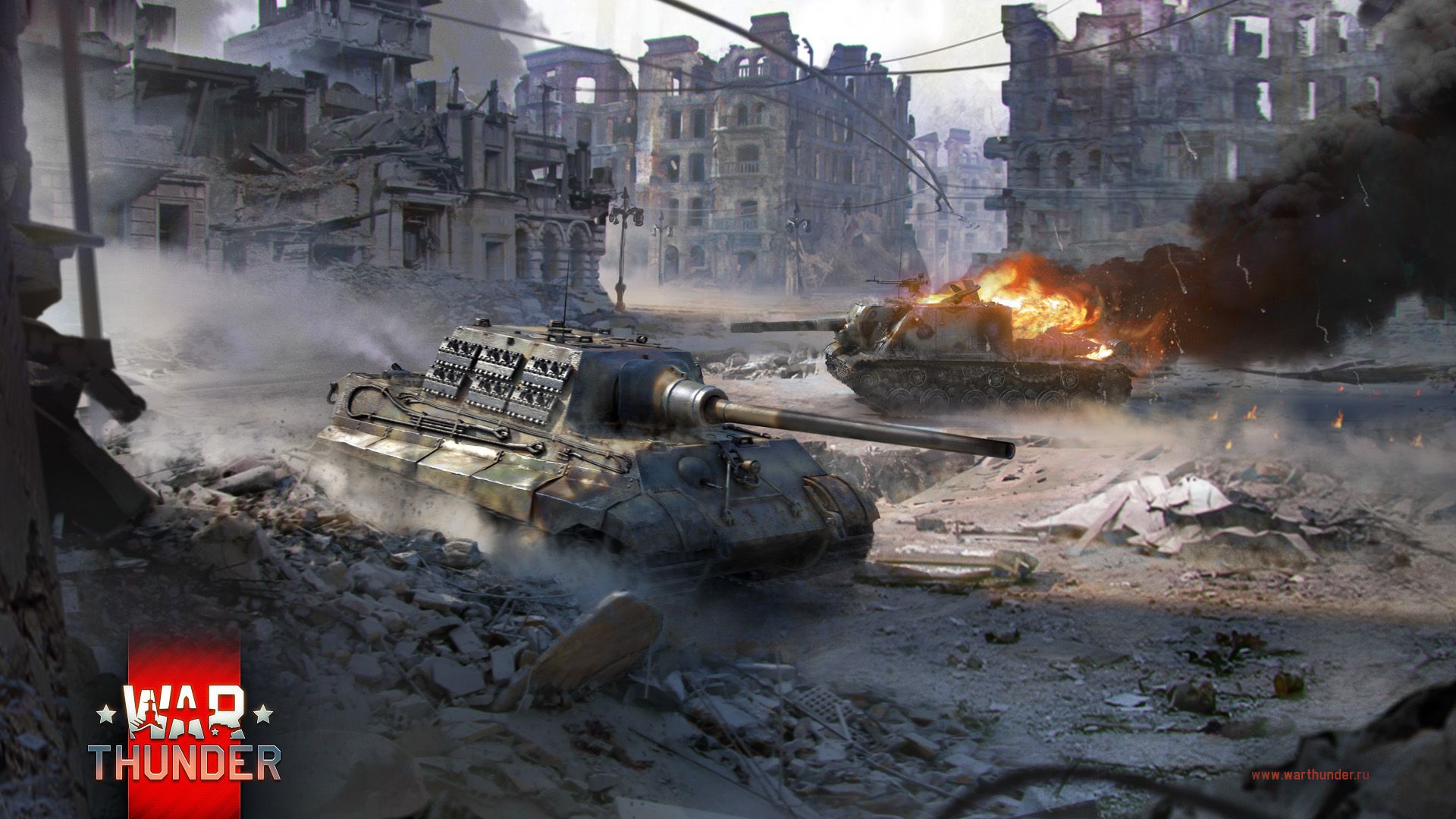 1920x1080 Special Tank Duels: Jagdtiger Vs ISU 152