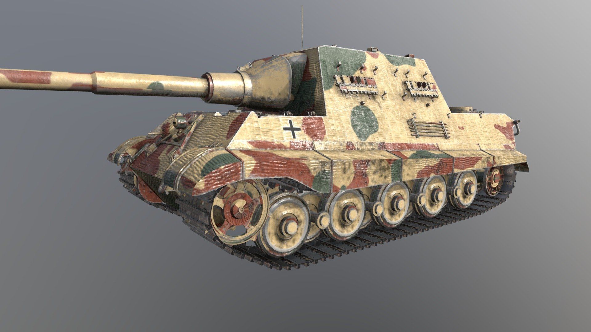 1920x1080 Jagdtiger tank destroyer model by billyA [f5f7e0c]
