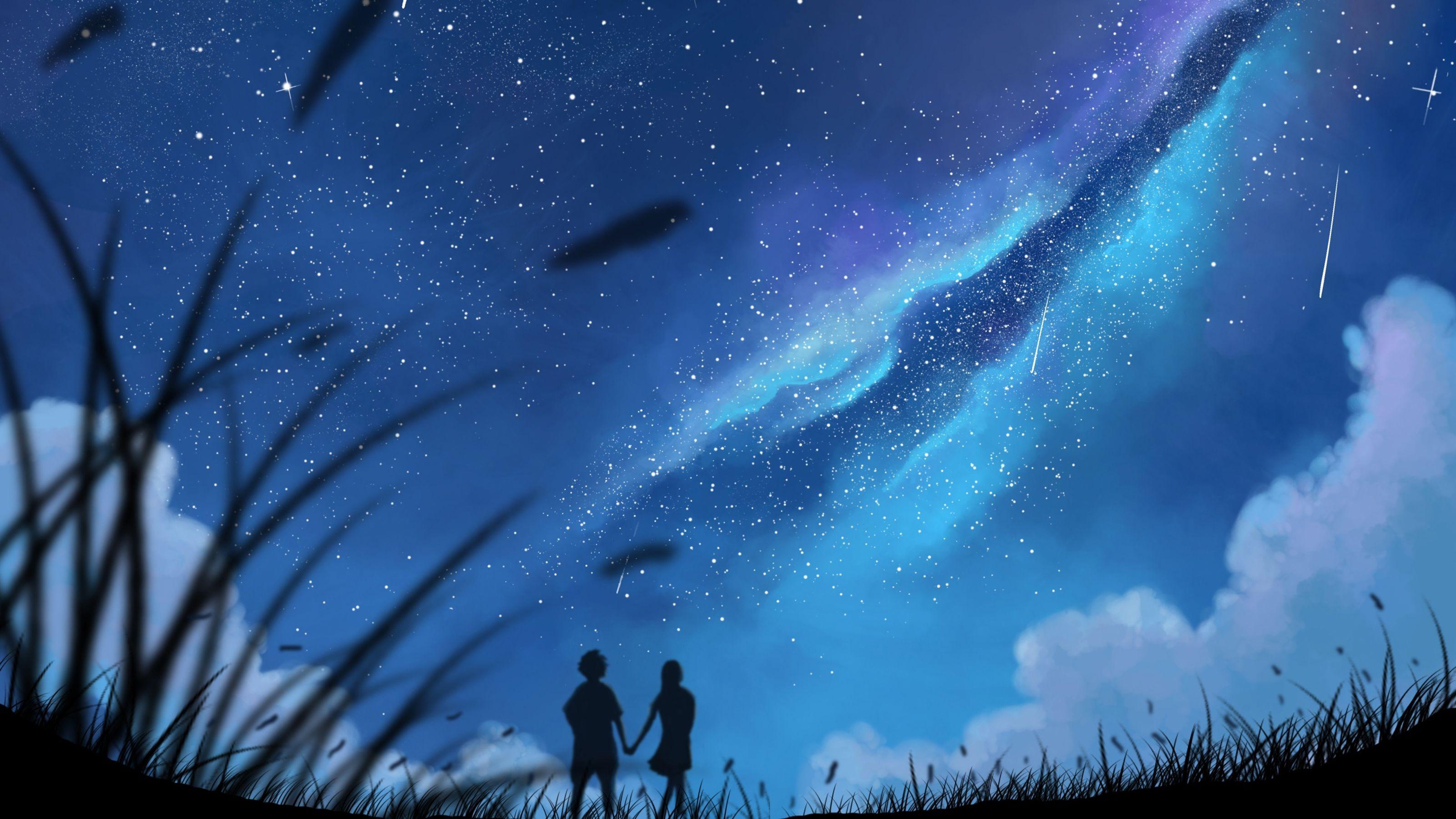 3200x1800 Couple Silhouette Wallpaper