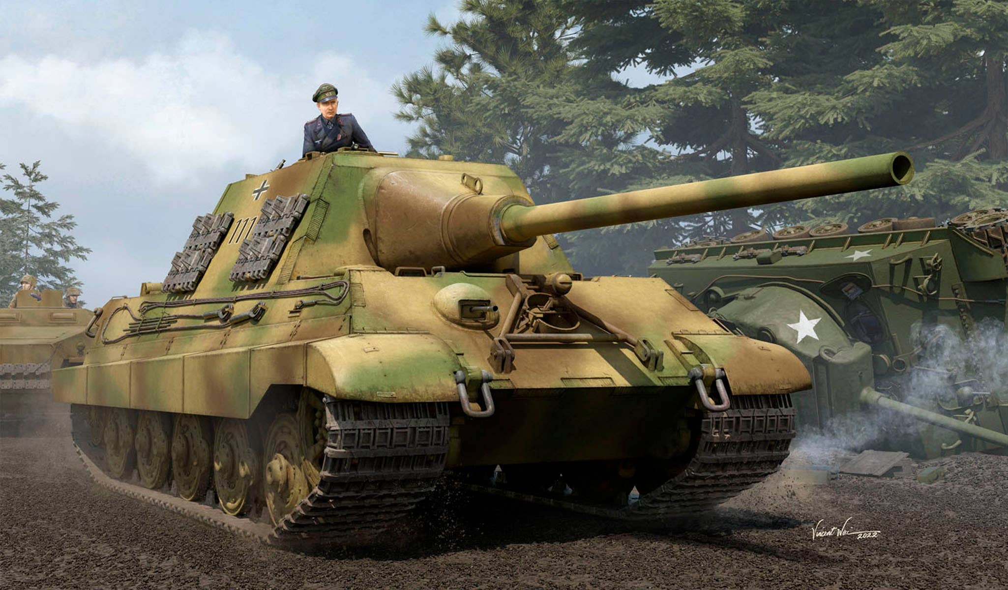 2050x1200 German Heavy Tank Destroyer Sd.Kfz.186 Jagdtiger (Henschel Production)