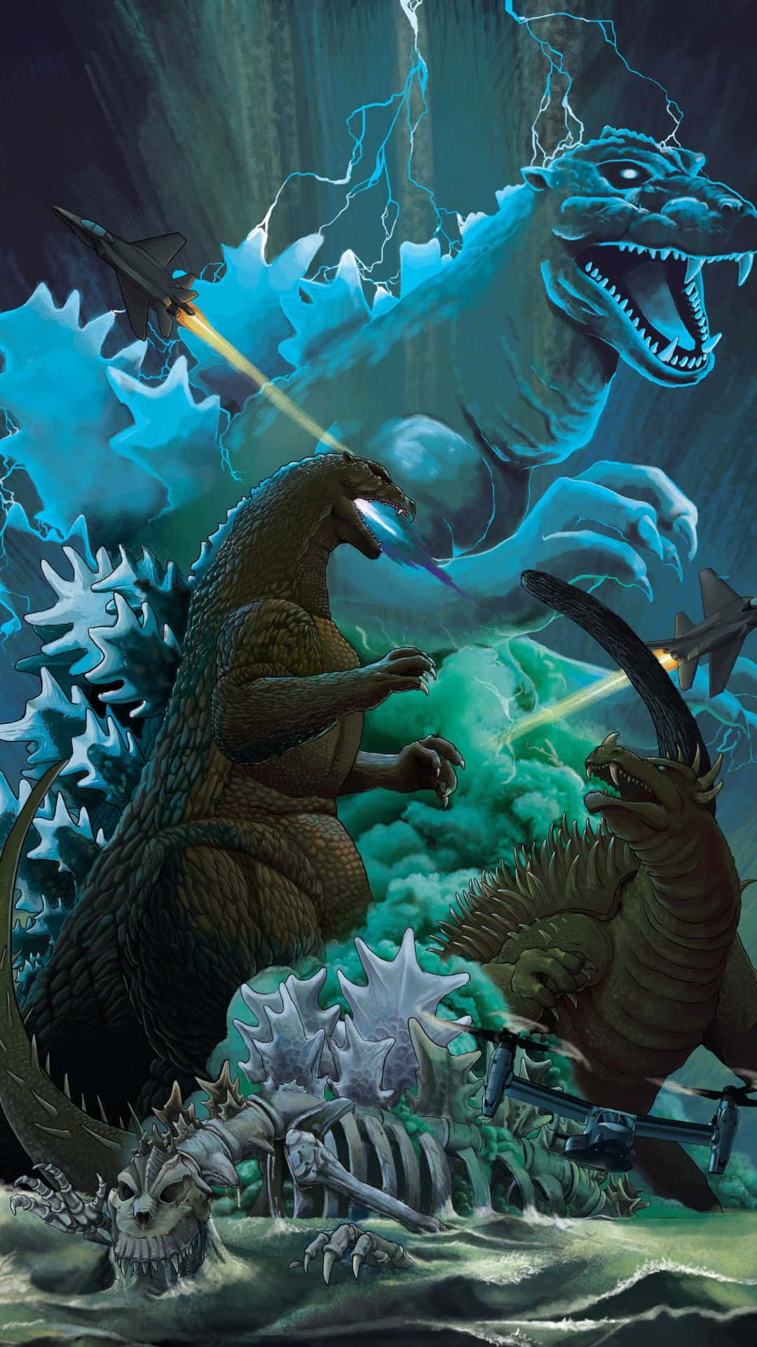 1080x1920 Download Epic Battle Vs Anguirus Wallpaper