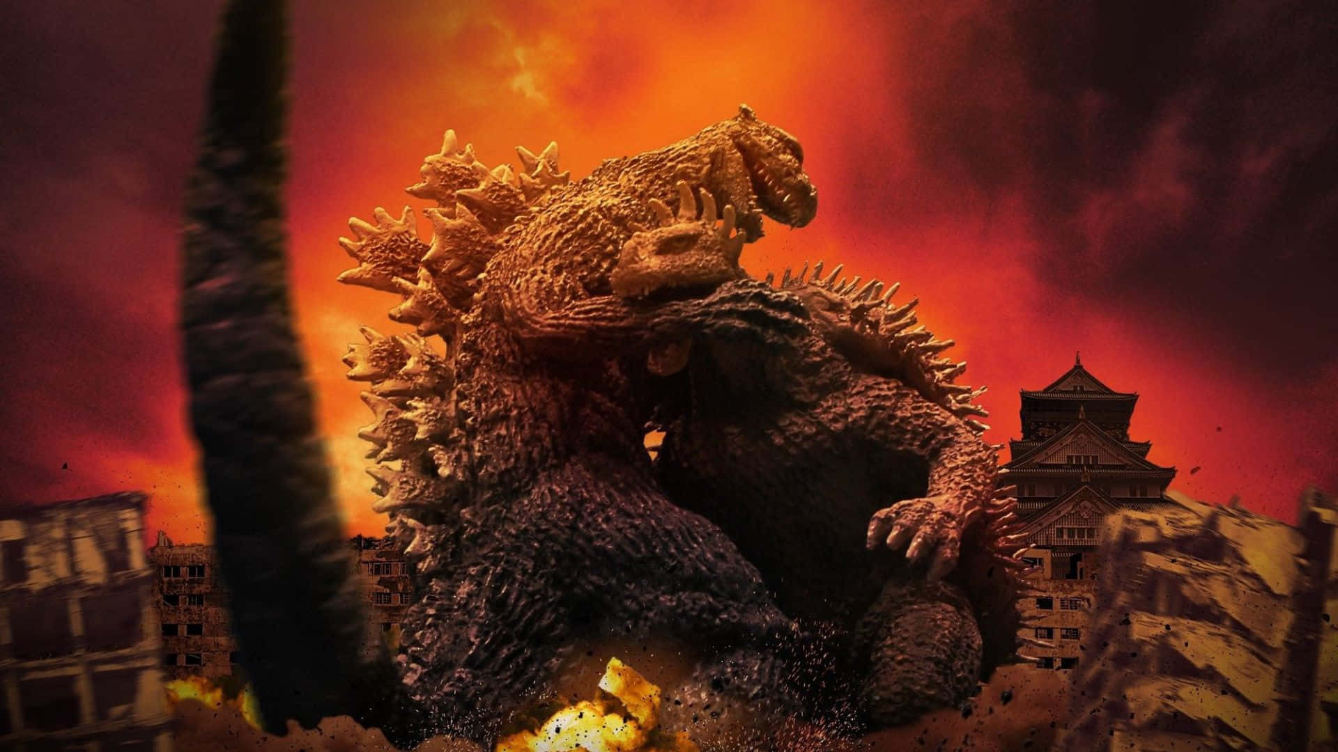 1920x1080 Download An epic battle between Godzilla and Anguirus Wallpaper