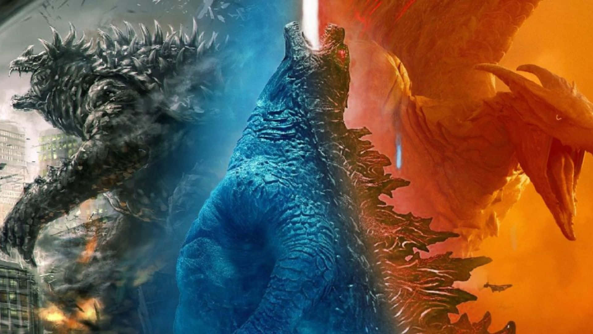 1920x1080 Download Epic Showdown: Godzilla vs. Anguirus Wallpaper