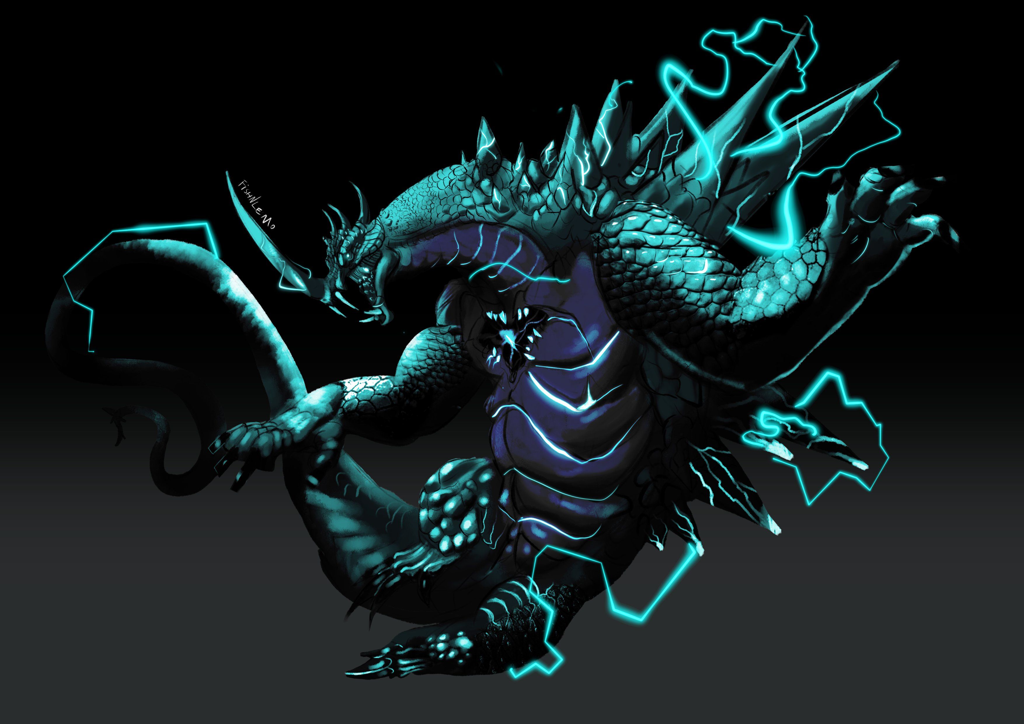 3508x2480 gravity anguirus by FishNlemon on Newgrounds