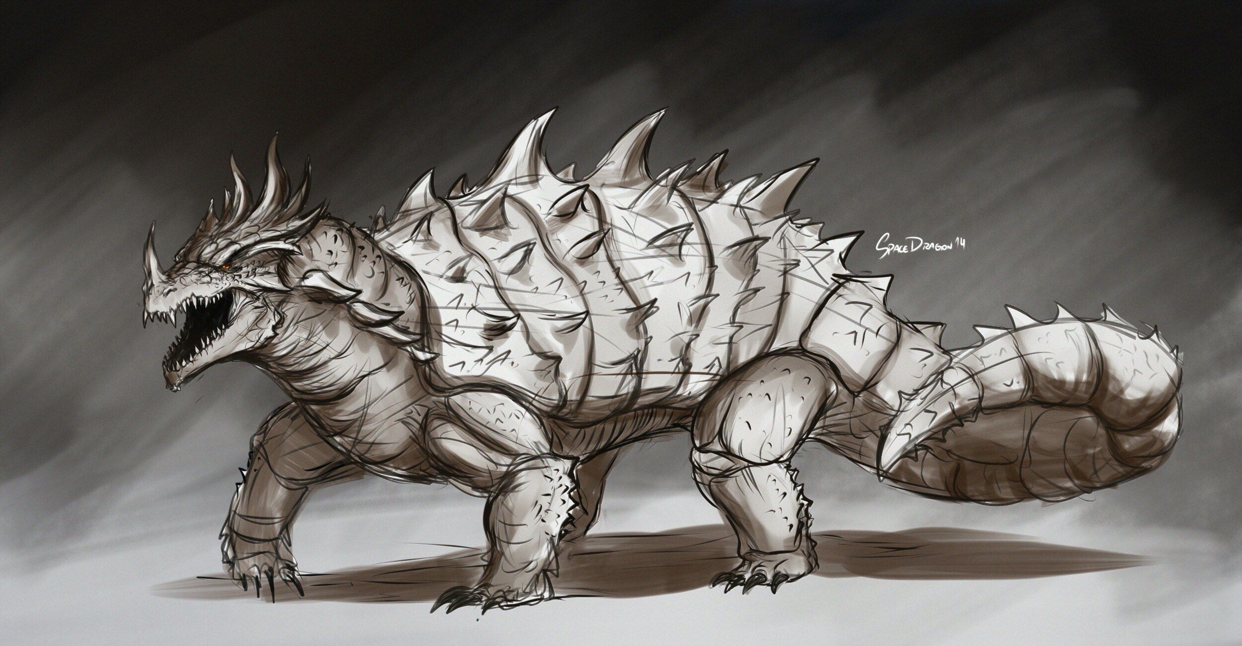 2500x1300 Anguirus by SpaceDragon14 on Newgrounds