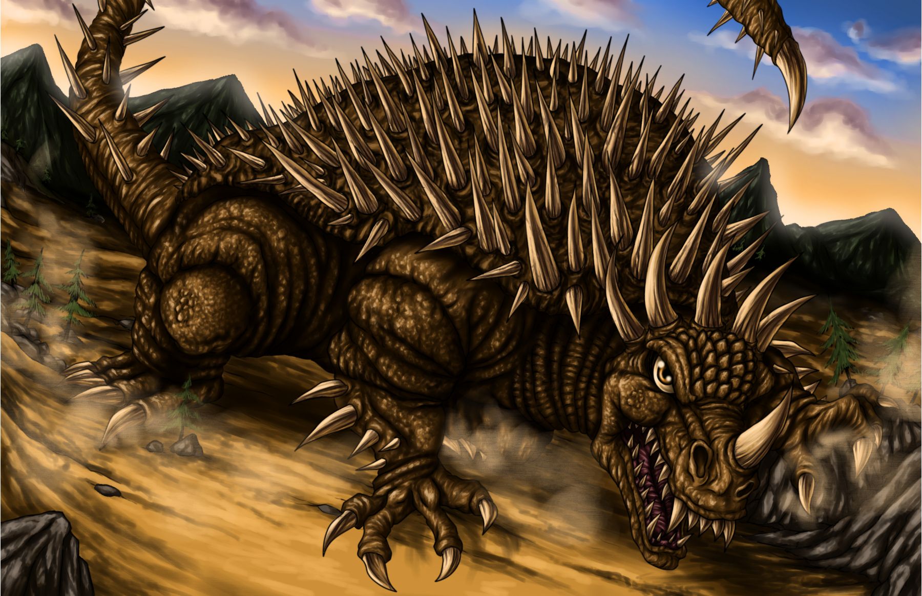 1800x1163 ANGUIRUS by JoJoFlynn on Newgrounds