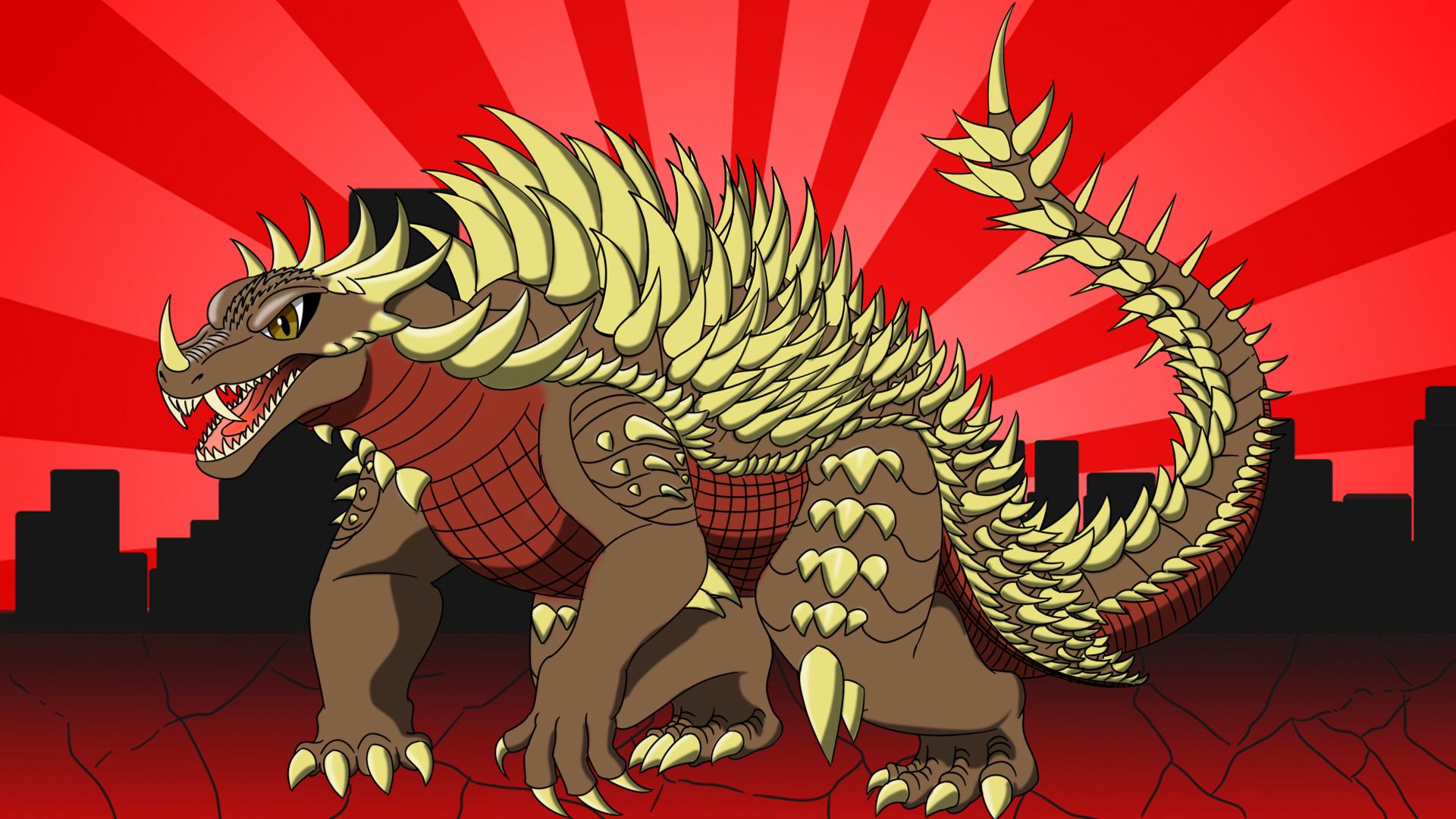 1920x1080 Anguirus by MisterMarg on Newgrounds