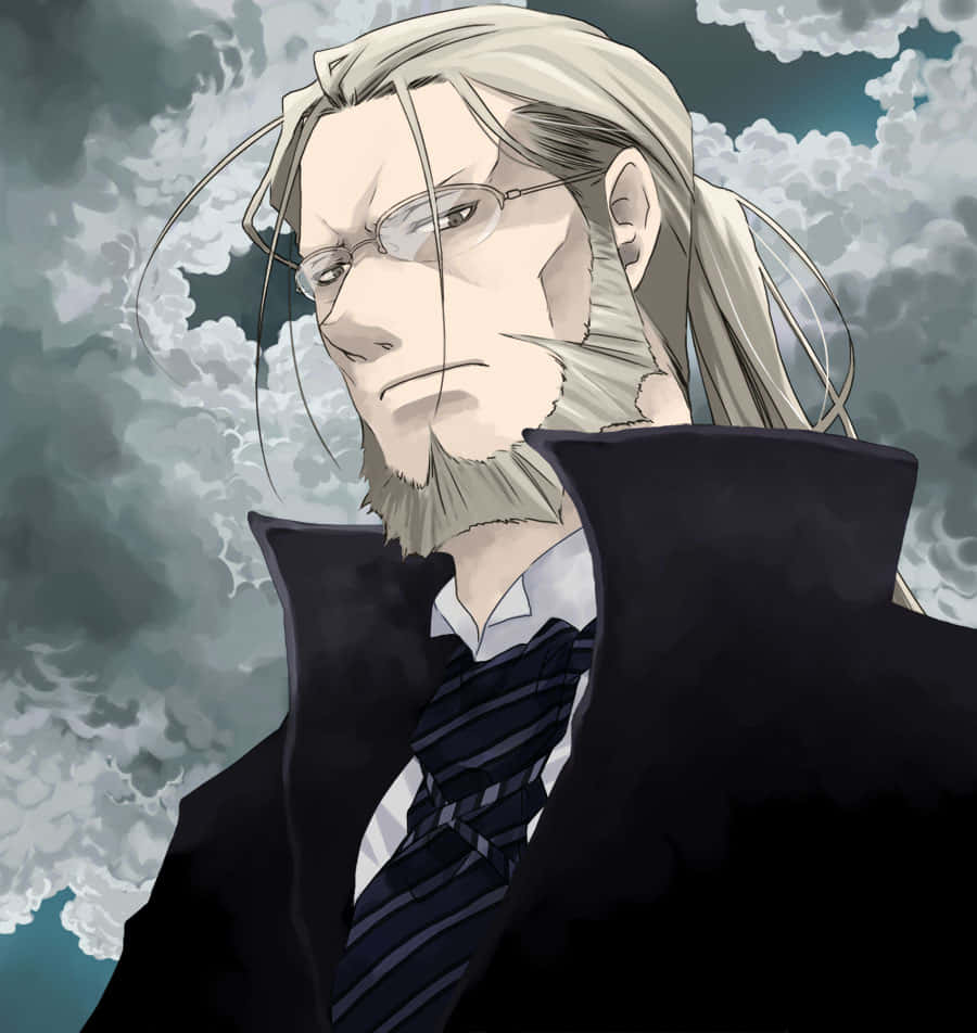 900x952 Download The Enigmatic Van Hohenheim in Fullmetal Alchemist Wallpaper