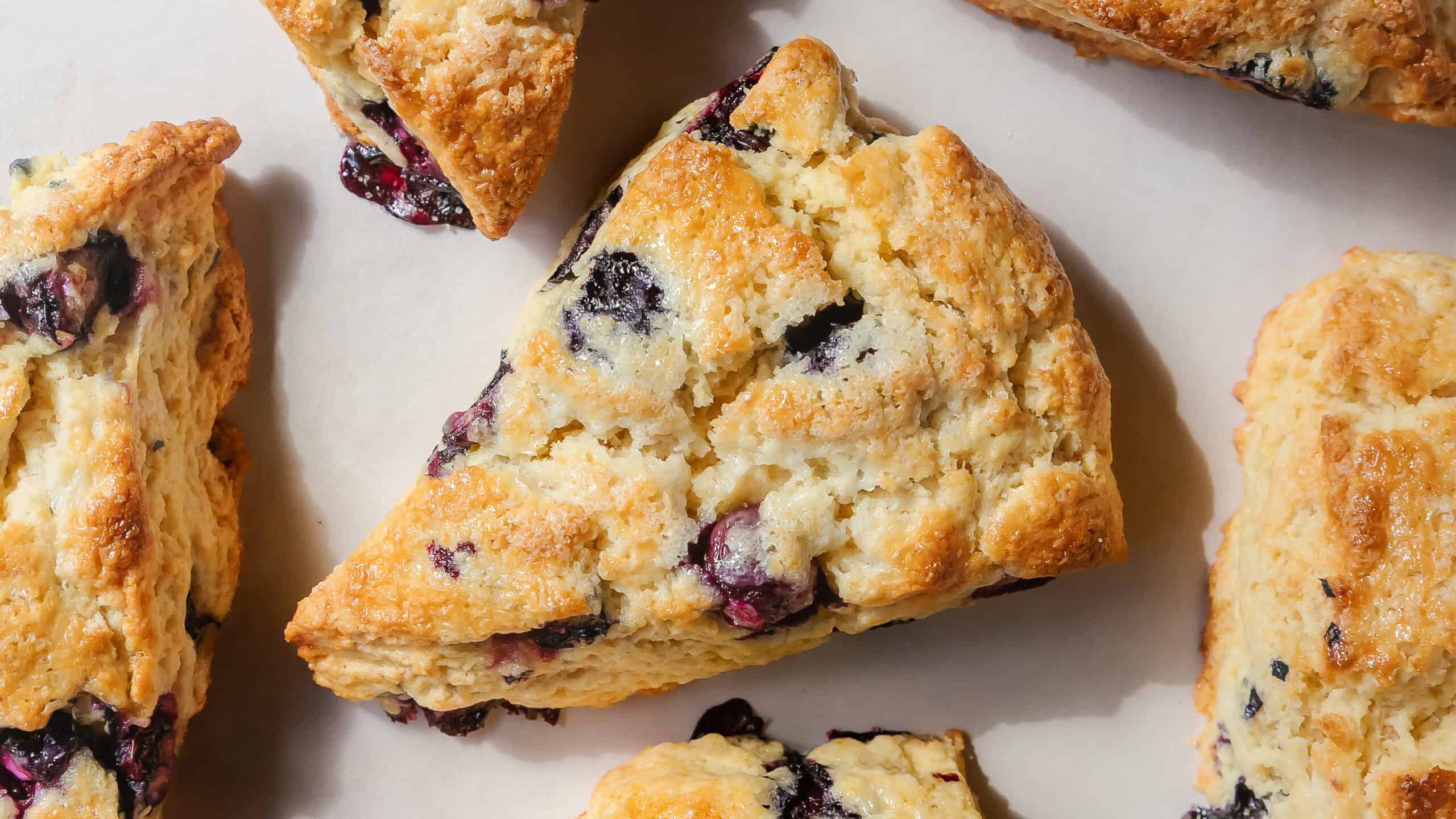 2560x1440 Blueberry Scones (Soft, Flaky and Buttery Recipe) + Thyme