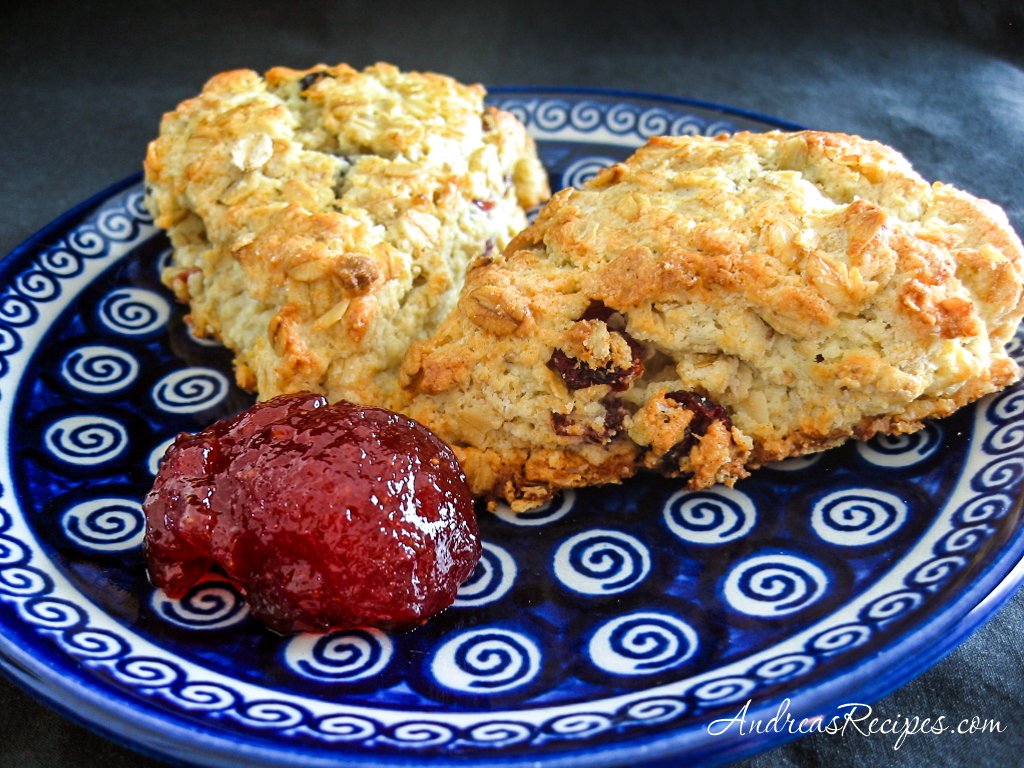 1024x768 Oatmeal Cream Scones Recipe Life Delicious
