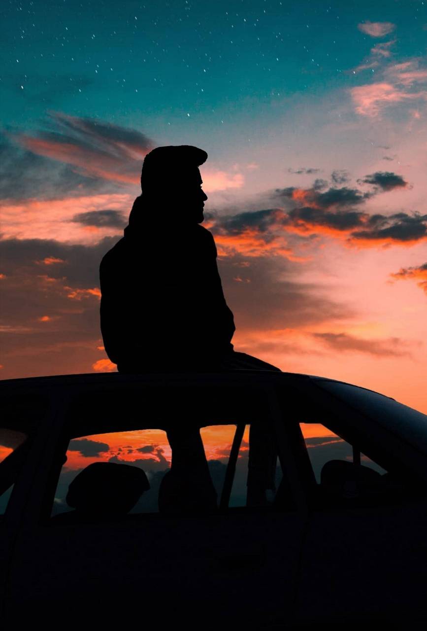 867x1280 Silhouette Man wallpaper