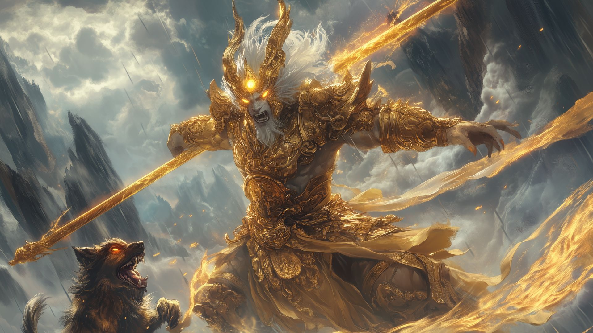 1920x1080 Erlang Shen (Yang Jian): Three Eyed God Of Chinese Mythology
