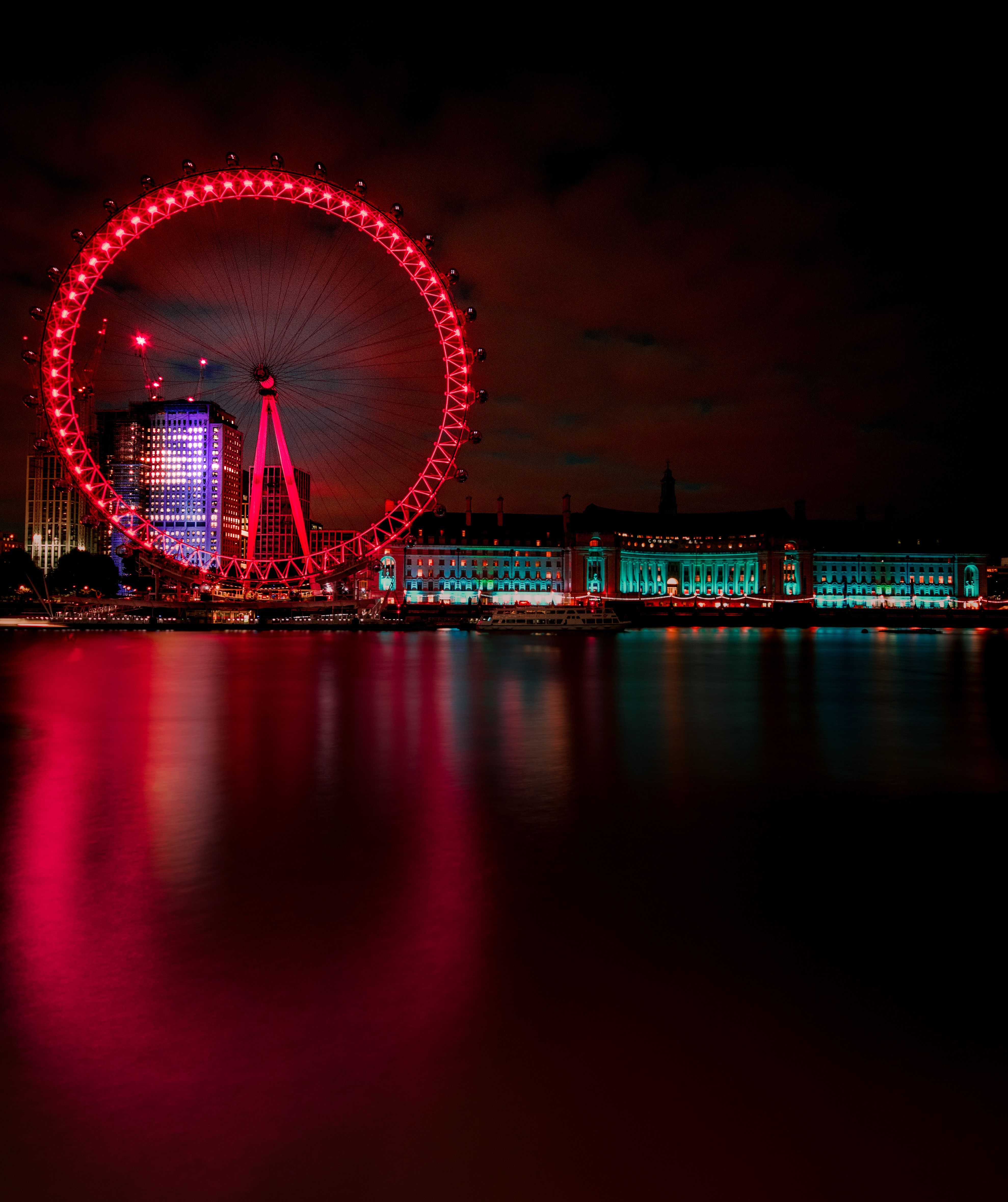 3956x4715 Phone wallpaper: London, Great Britain, Night City, United Kingdom, Ferris Wheel, Cities 57838