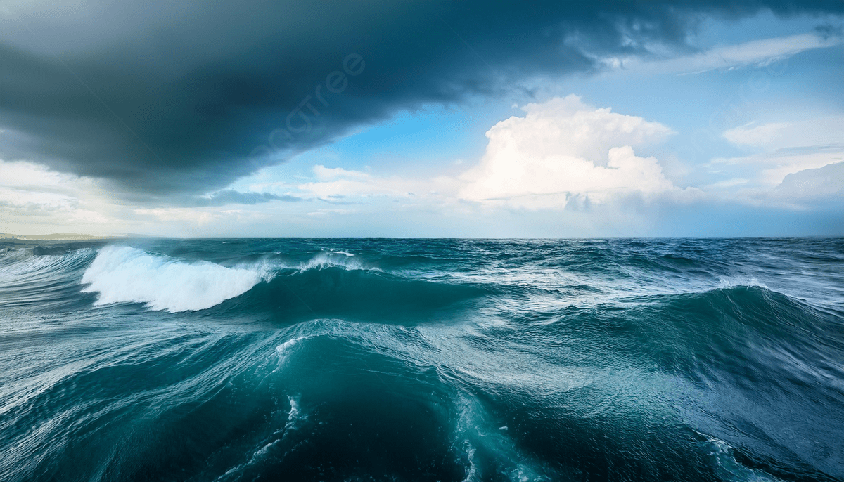 1200x686 Rough Seas Under A Stormy Sky Photo And Picture For Free Download