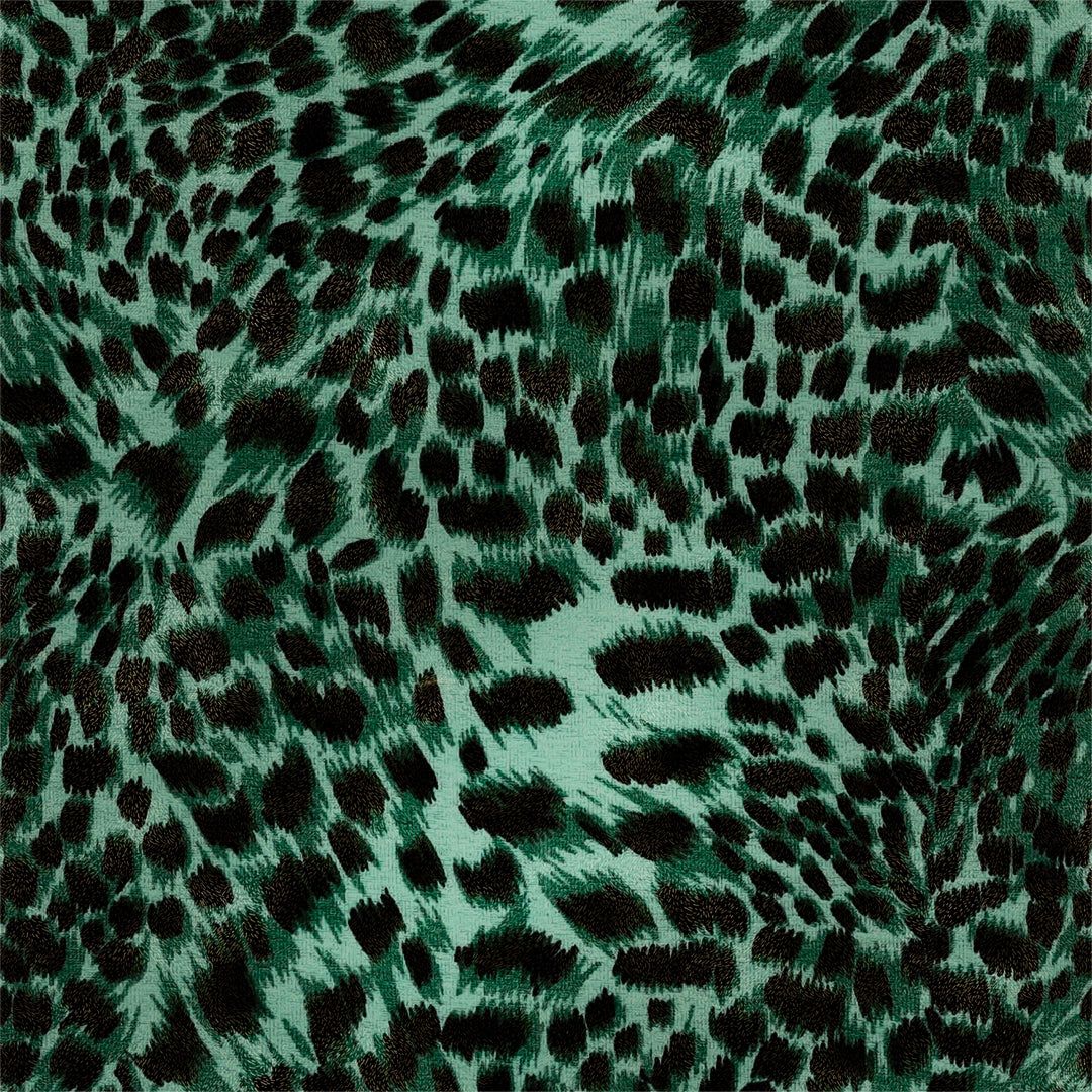 1080x1080 Lady Leopard Wallpaper in Emerald
