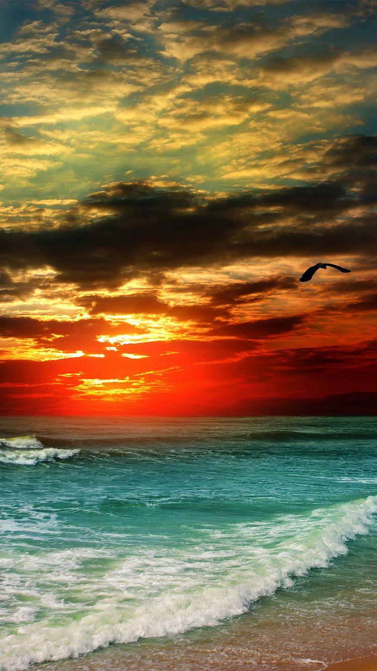750x1334 HDR Sunset iPhone Wallpaper HD Phone Wallpaper