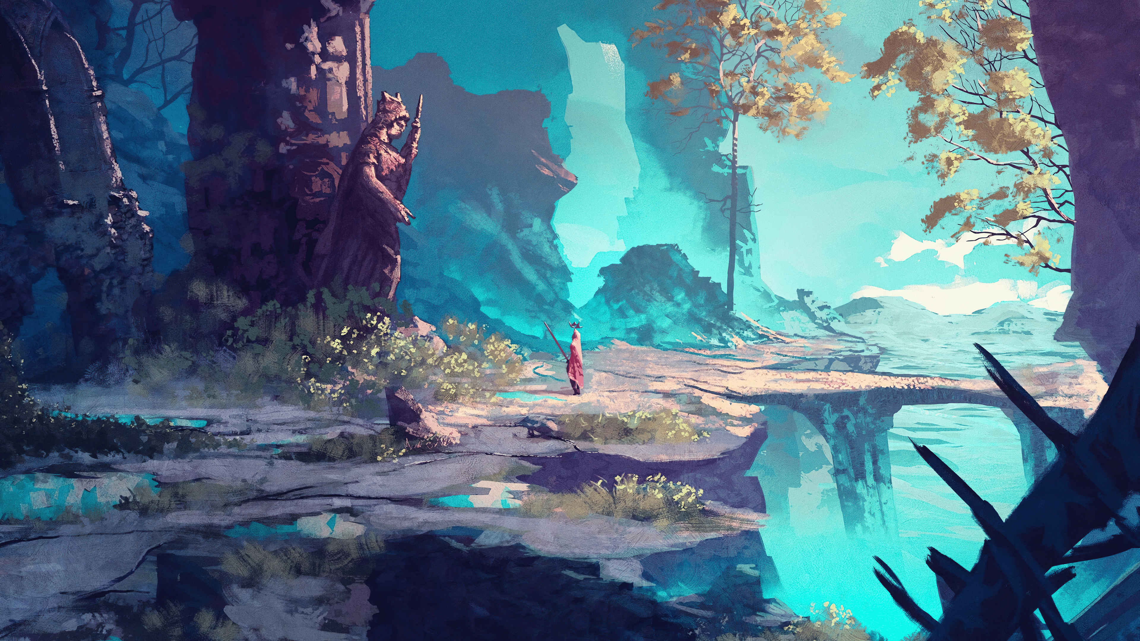 3840x2160 The King's Journey: The Remains of the Past by Anato Finnstark [3840x2160]
