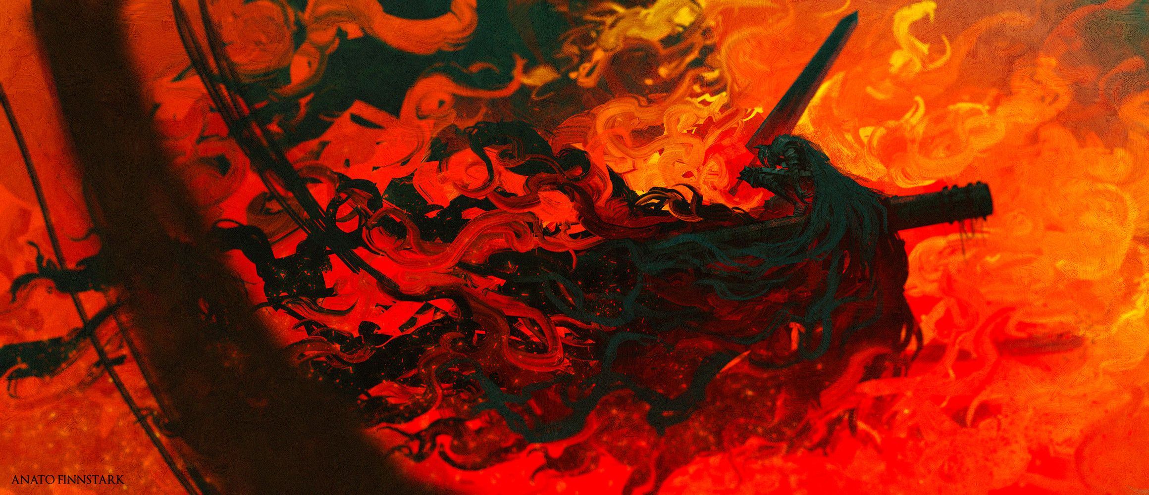2320x1000 In flames ( berserk )