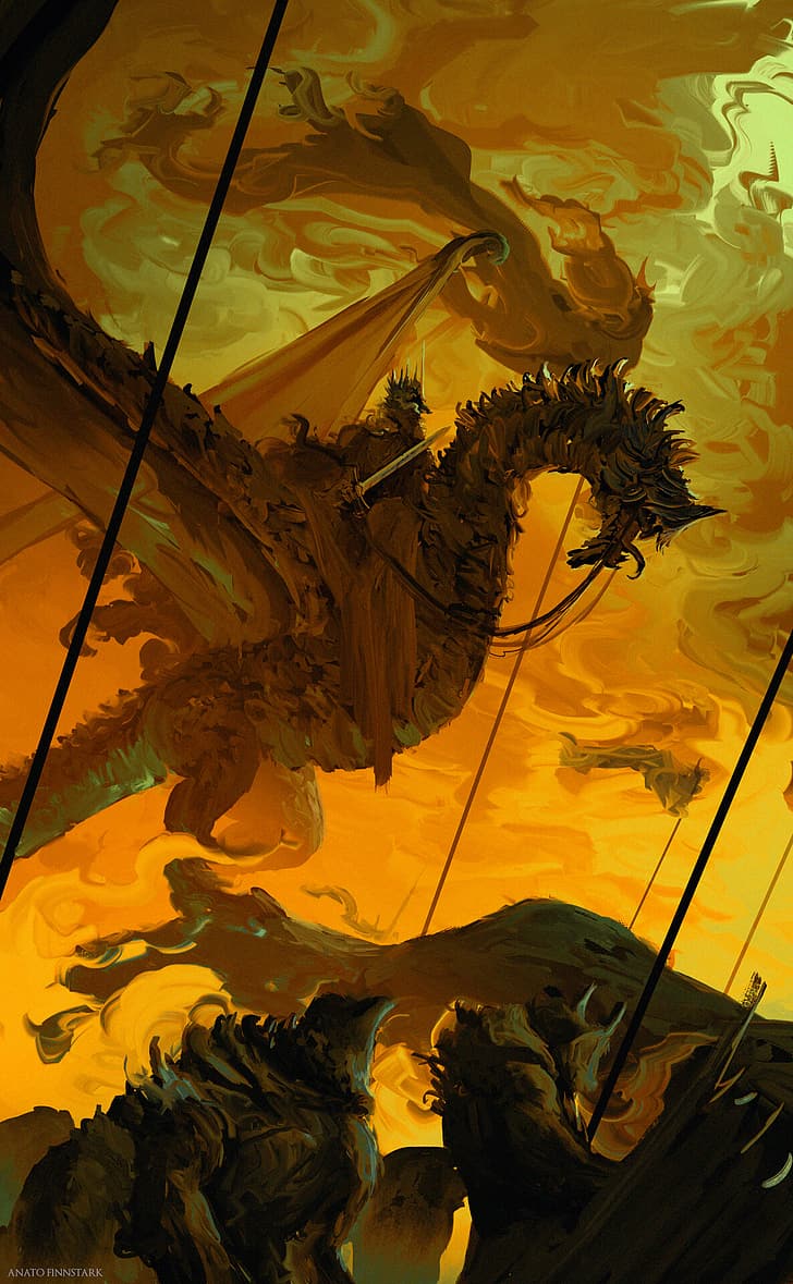 728x1179 HD wallpaper: fantasy art, artwork, Anato Finnstark, Middle Earth, Witch King of Angmar