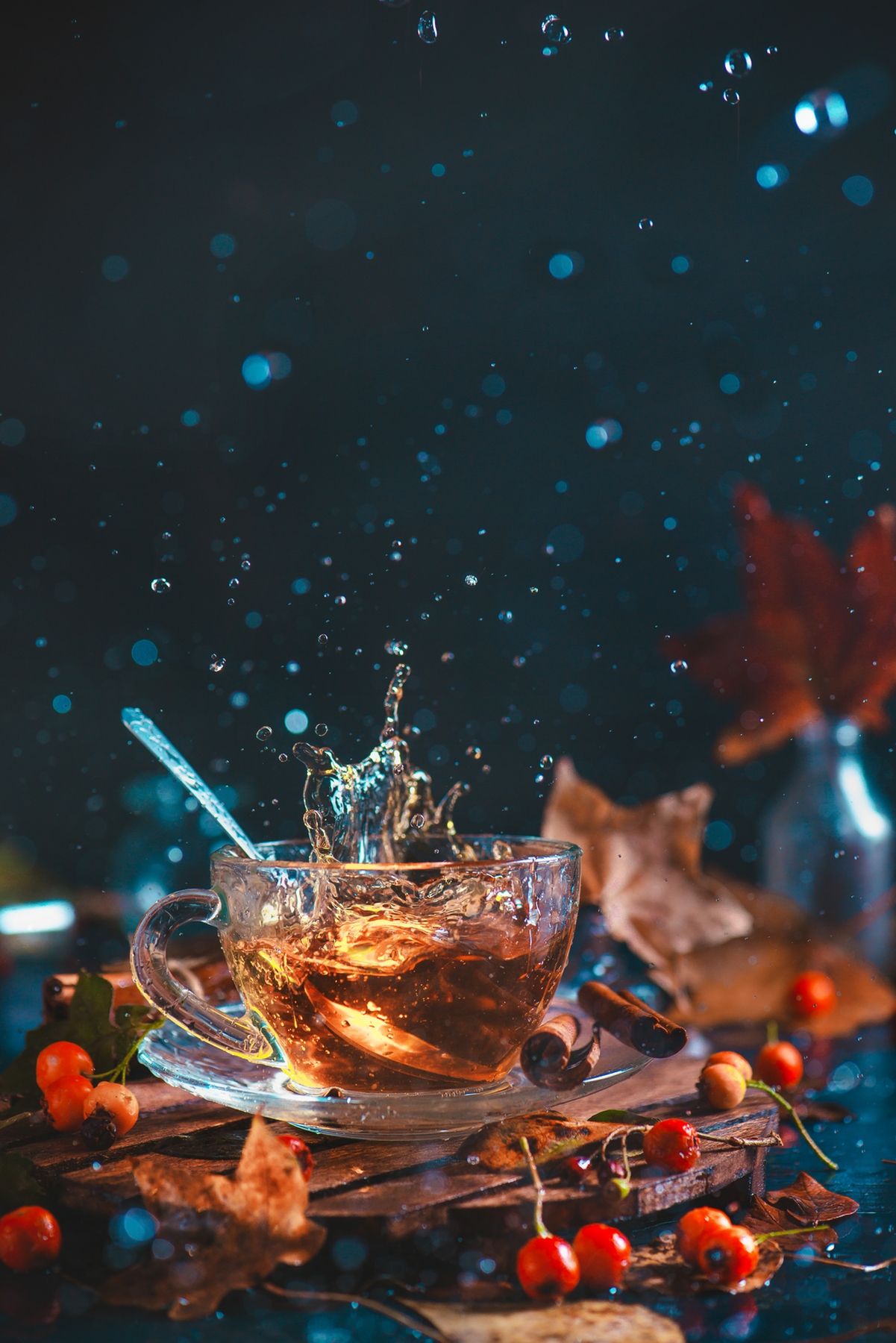 1201x1800 Autumn Teatime Wallpaper