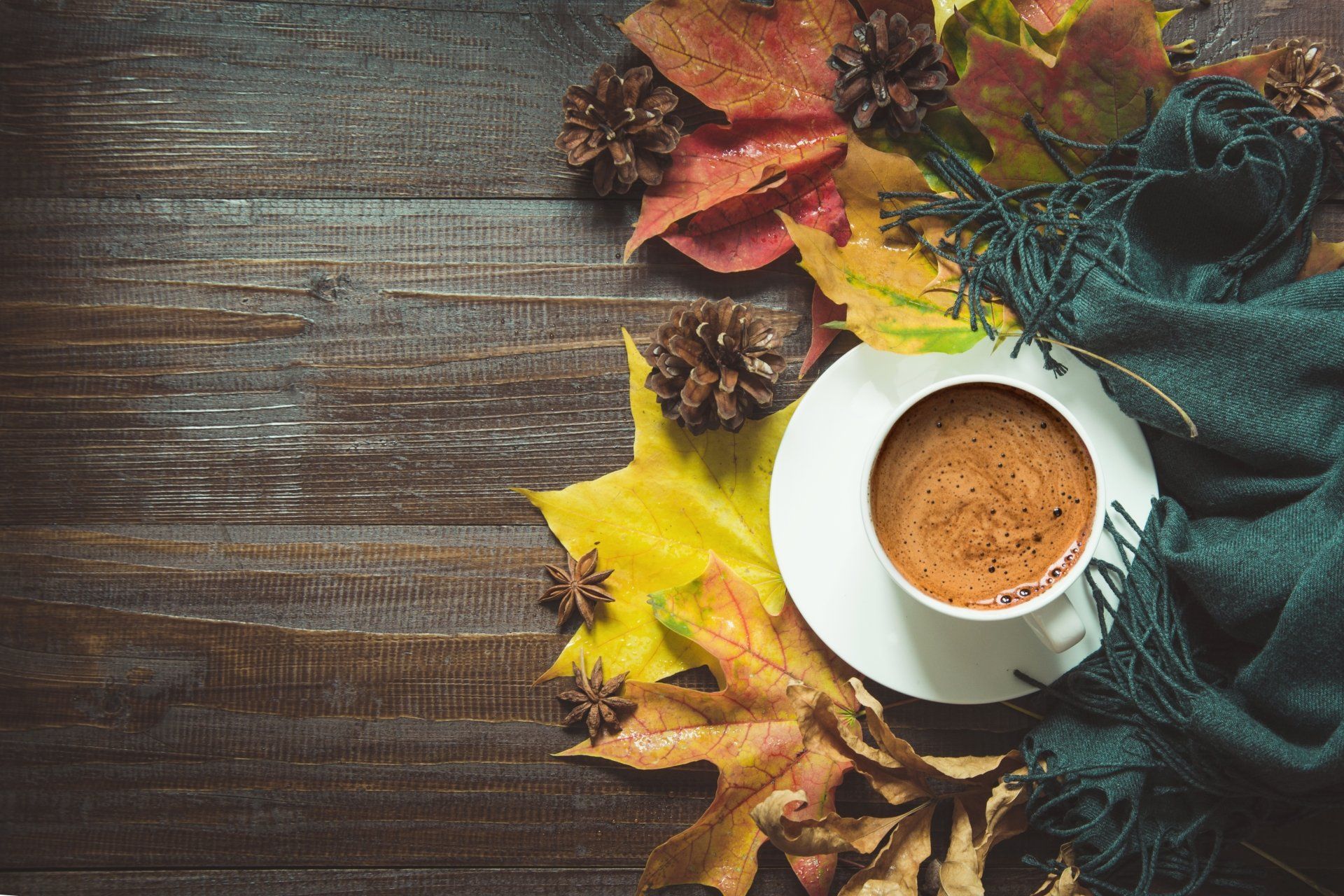1920x1280 Download Drink Still Life Cup Leaf Fall Food Coffee Fall Coffee 4k Ultra HD Wallpaperx3710