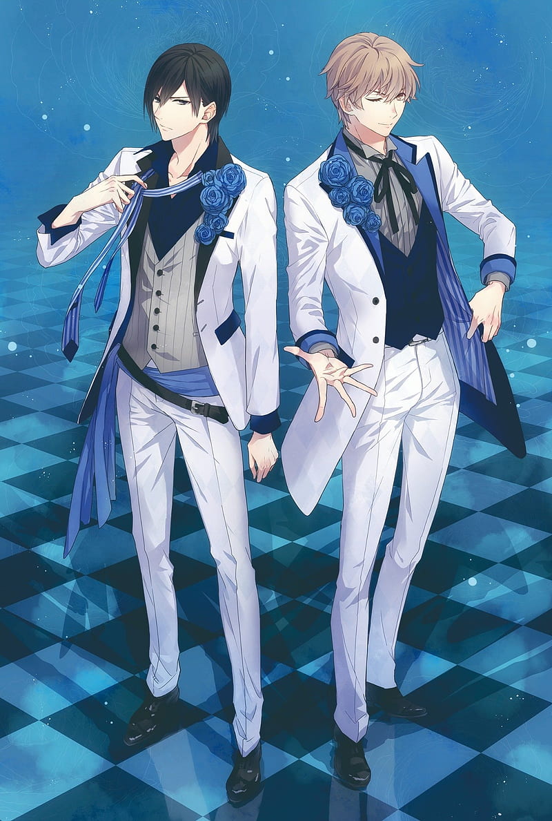 800x1189 Anime boys, shoujo, wink, blue roses, Anime, HD phone wallpaper
