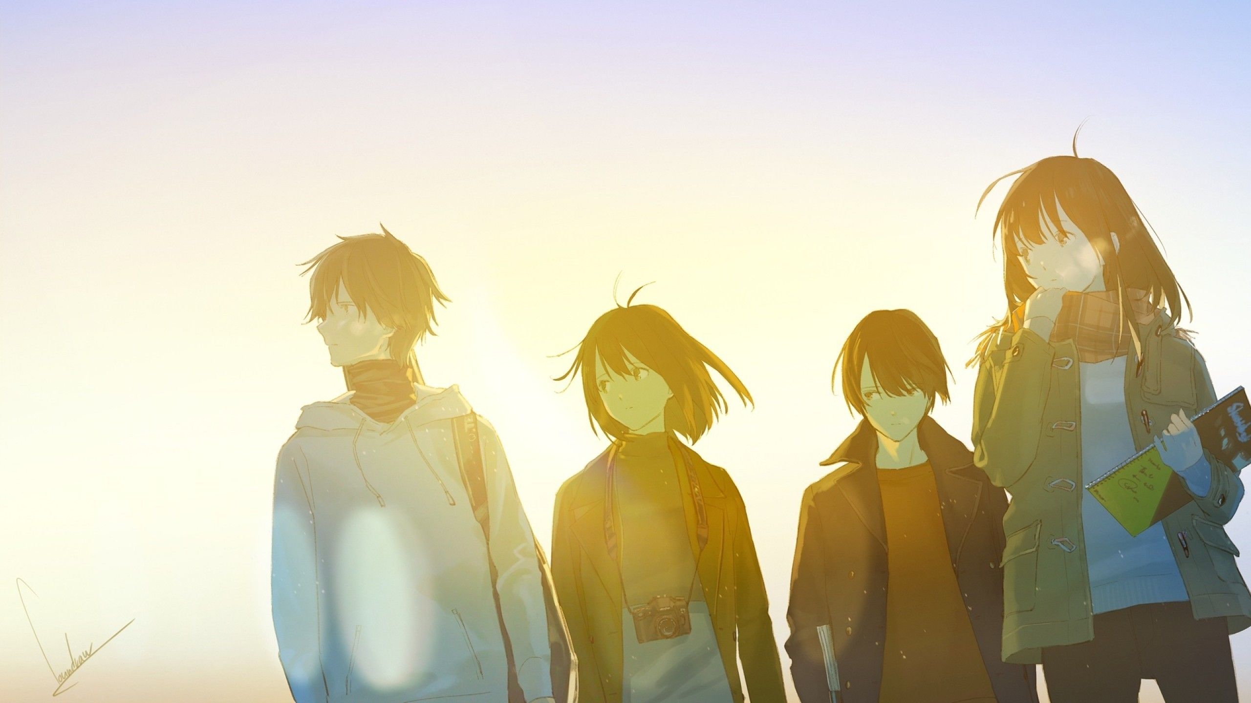 2560x1440 Anime Friends Boys Wallpaper