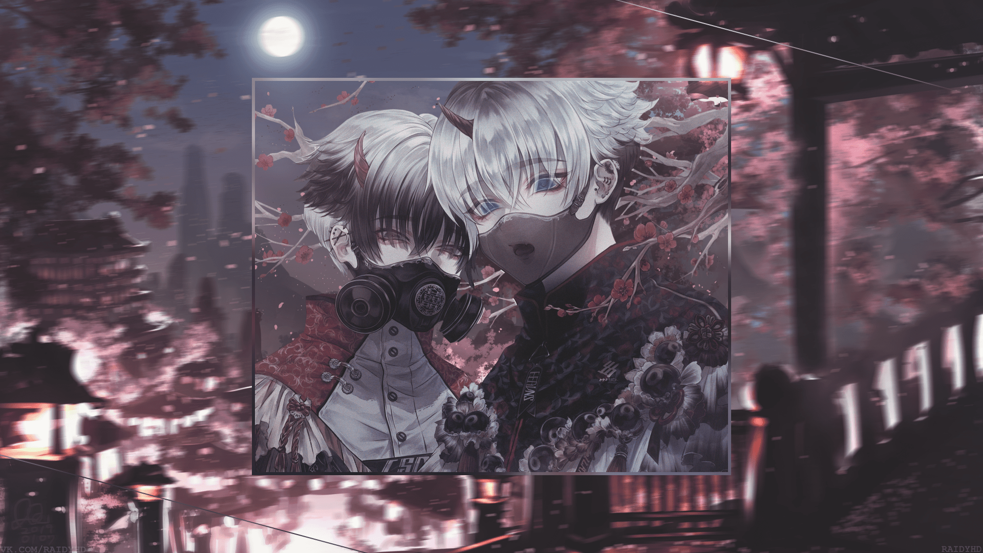1920x1080 4K Ultra HD Anime Boy Vibes: Moonlit Night in Stunning Detailx2160