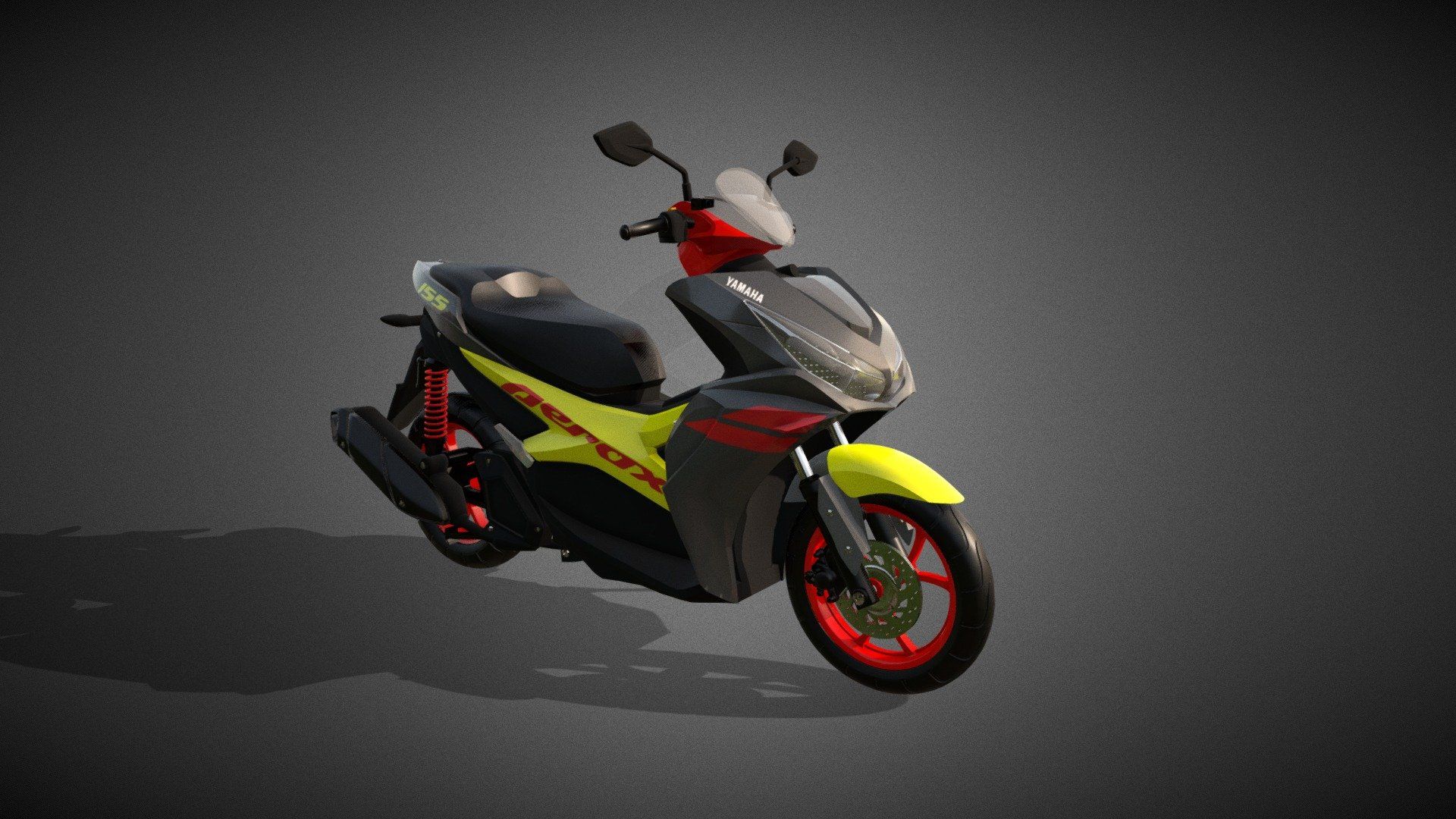 1920x1080 YAMAHA AEROX 155 model by Matra 3D Studio [ba4521b]