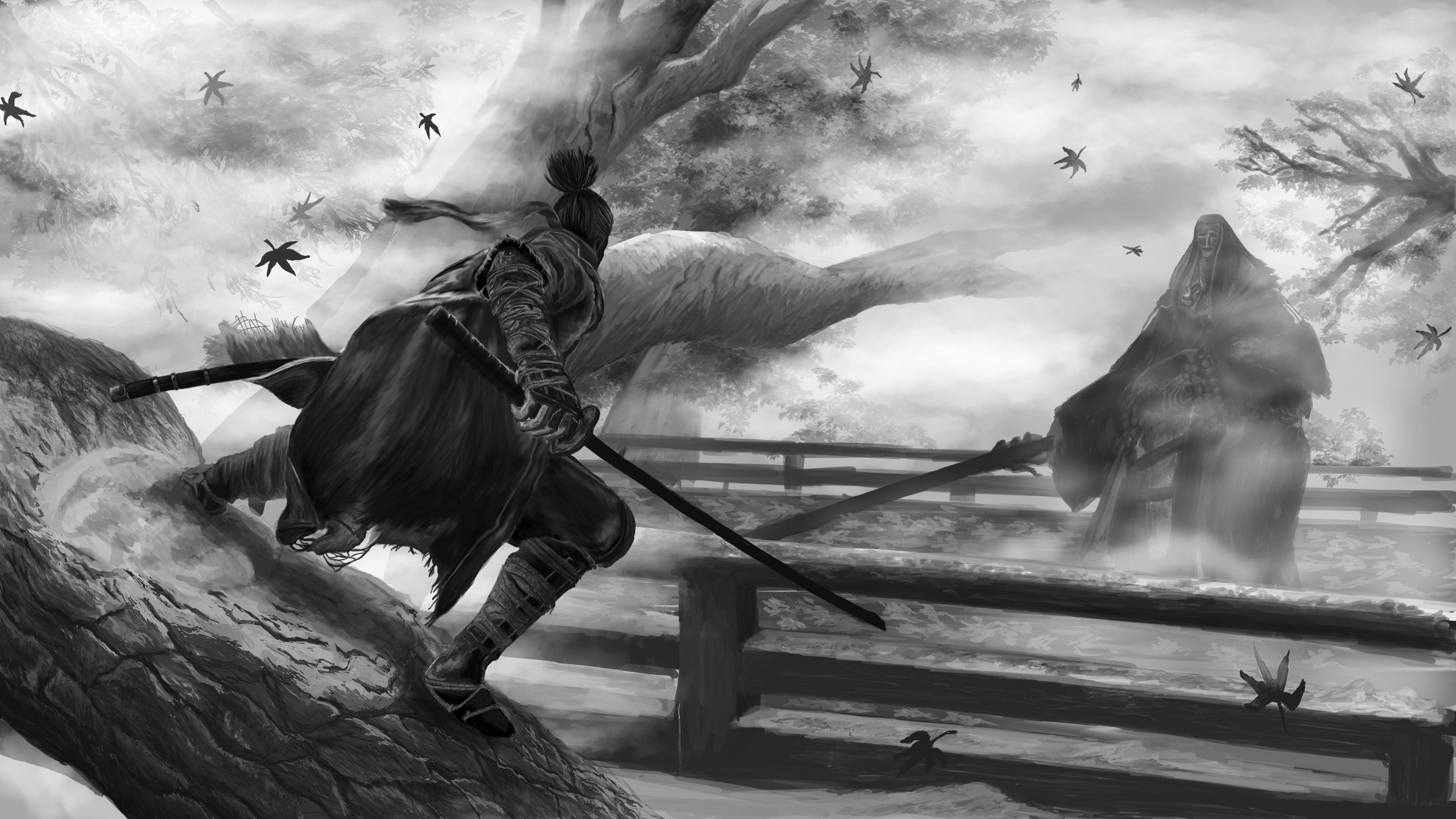 3840x2160 Sekiro Corrupted Monk Fight Digital 4k. Dark souls art, Dark fantasy art, Dark souls wallpaper