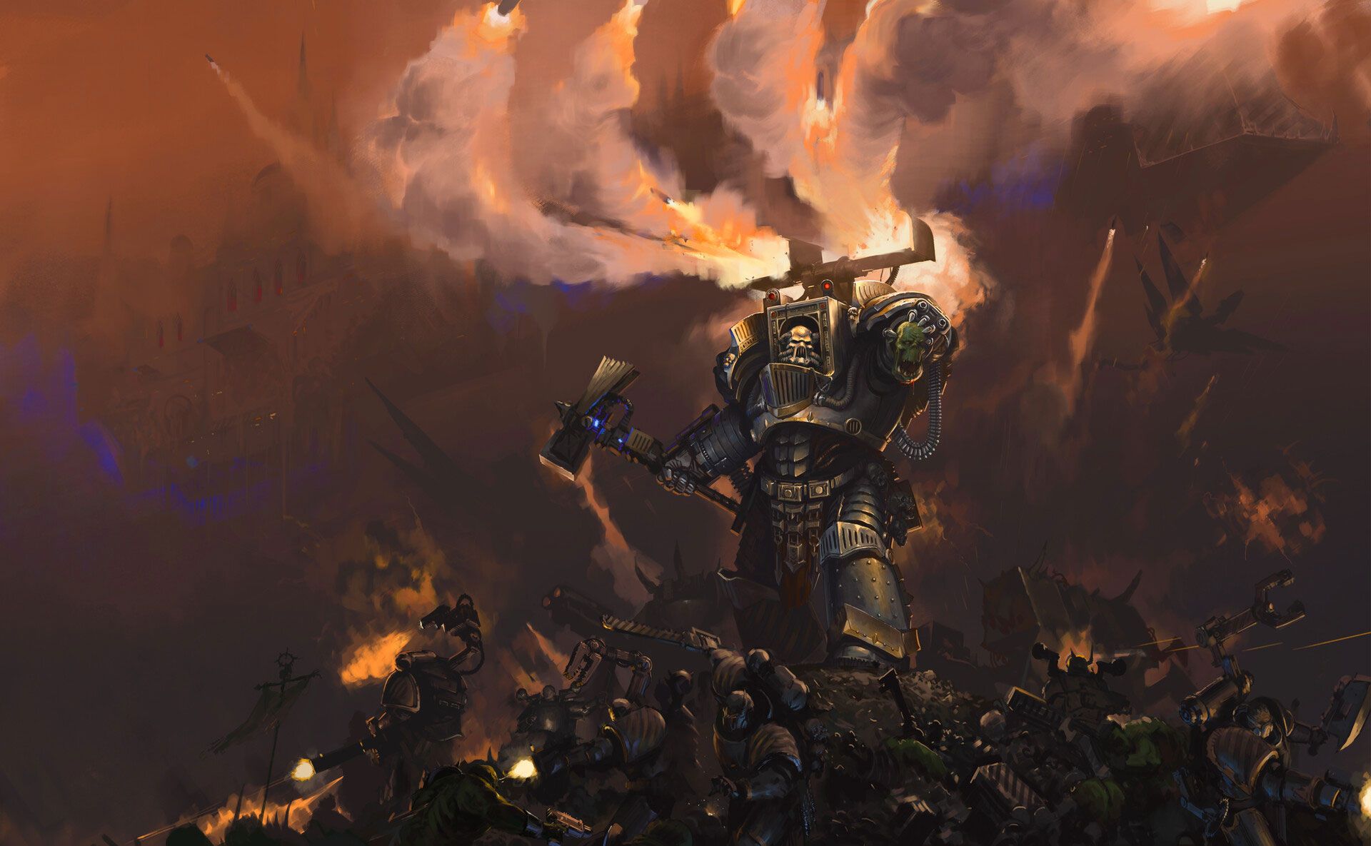 1920x1185 Perturabo Warhammer 40K Artwork