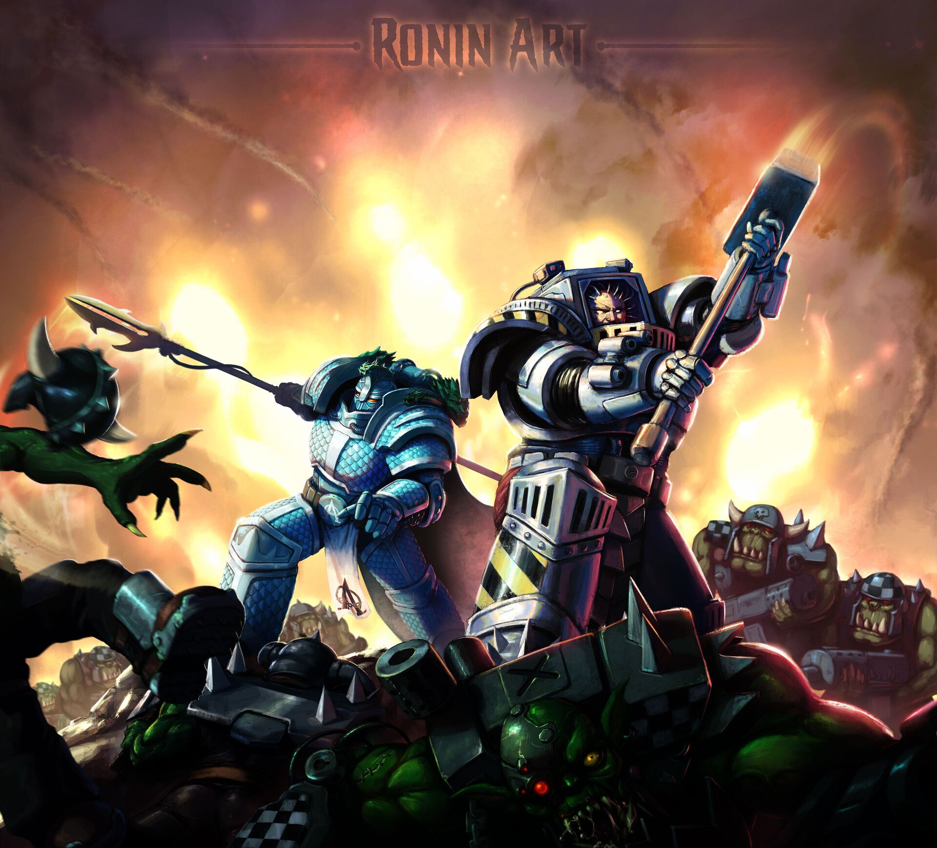 1920x1738 Perturabo Warhammer 40K Artwork