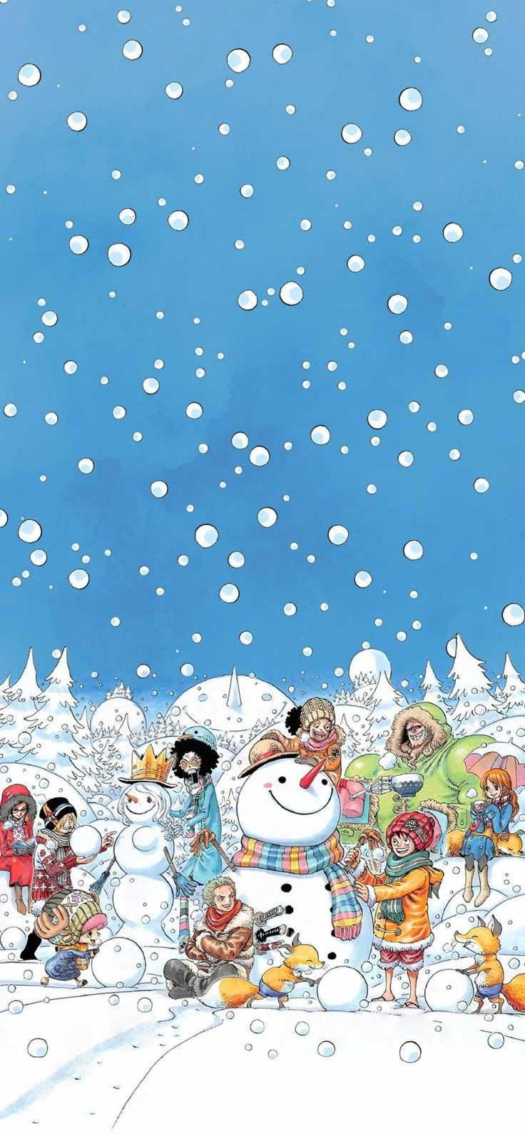 736x1593 One piece wallpaper christmas. Christmas one piece background, Christmas lockscreen wallpaper, Anime christmas