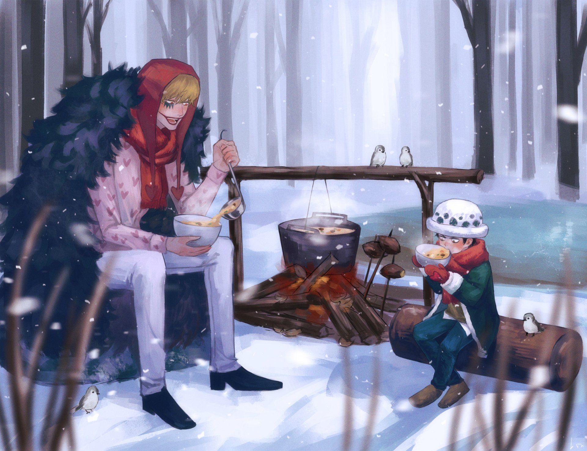 1920x1475 Download Trafalgar Law Donquixote Rosinante (Corazon) Anime One Piece HD Wallpaper