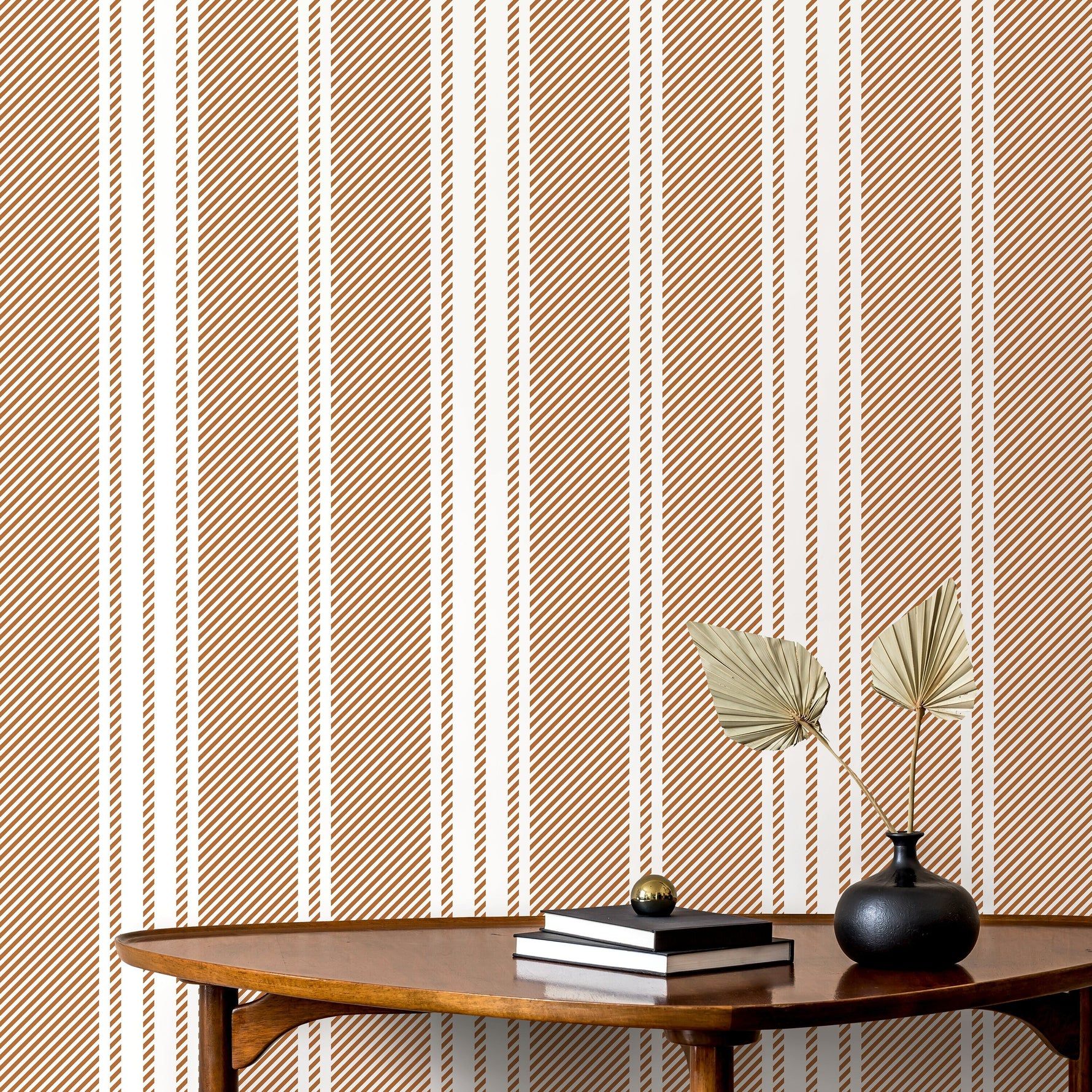 1780x1780 Striped Wallpaper with a Diagonal Line Pattern in Brown