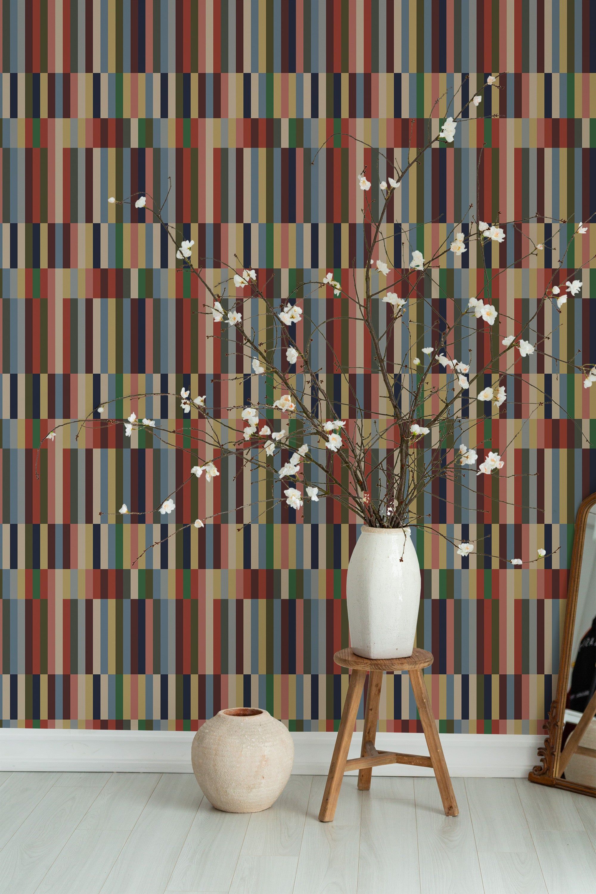 2000x3000 Earthy striped Peel and Stick Removable Wallpaper