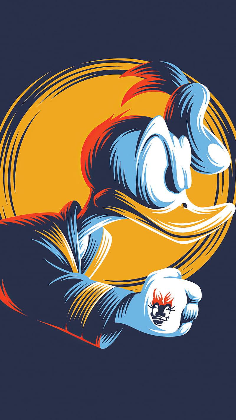 800x1422 HD angry duck wallpaper